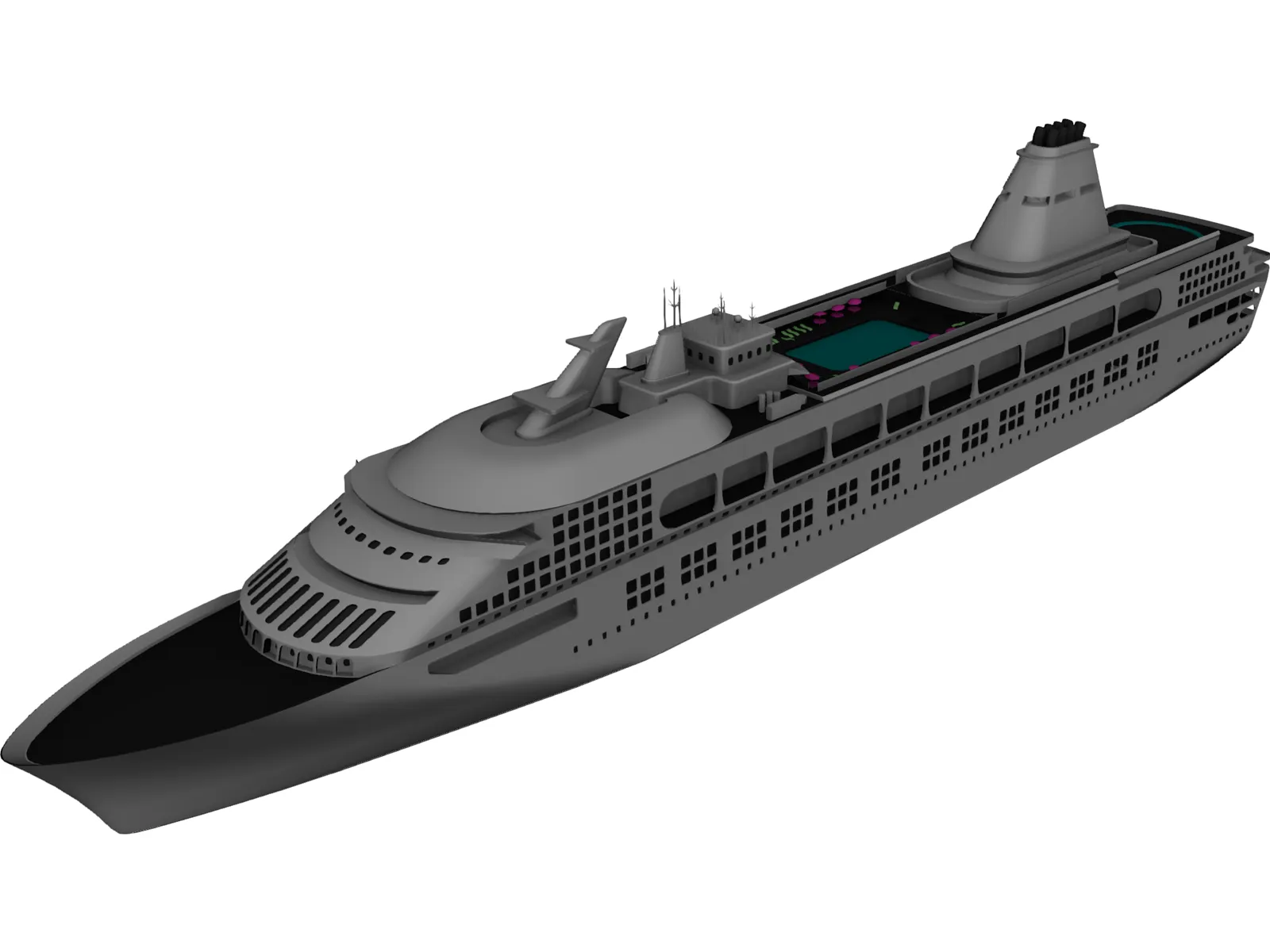 Cruise Ship 3D Model