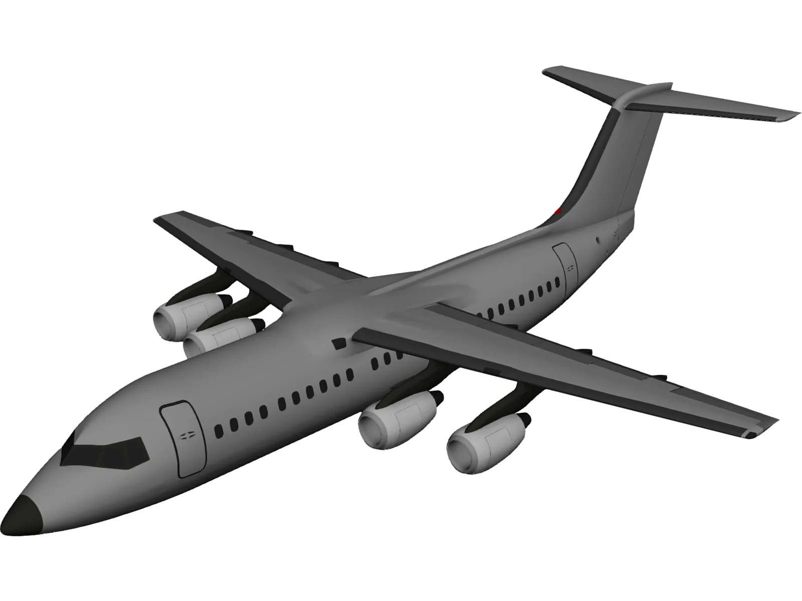 British Aerospace BAe 146-300 3D Model