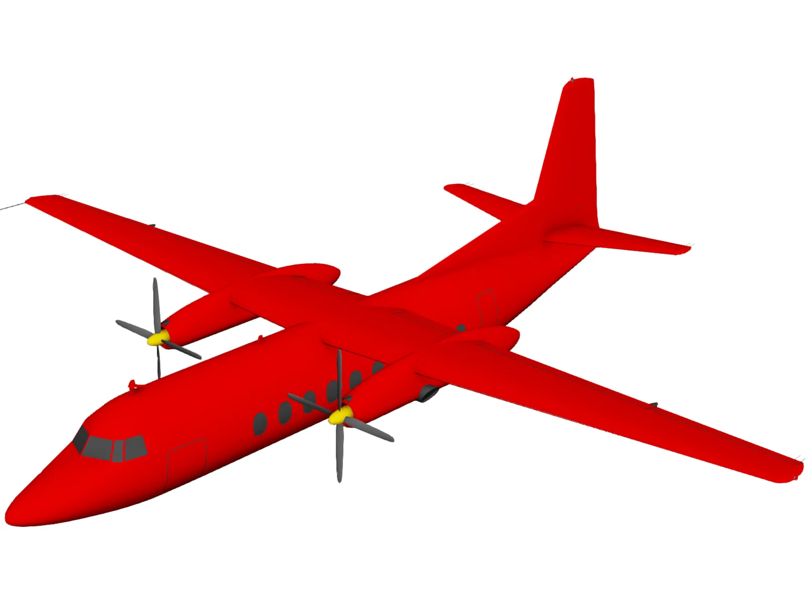 Fairchild Hiller FH-227 3D Model