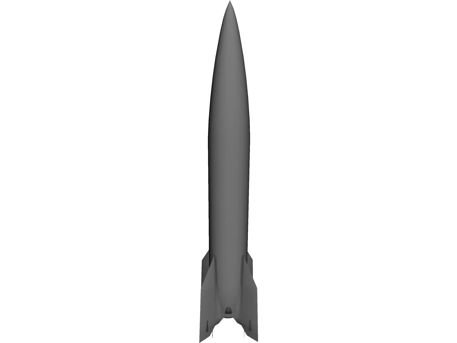 V-2 Rocket 3D Model