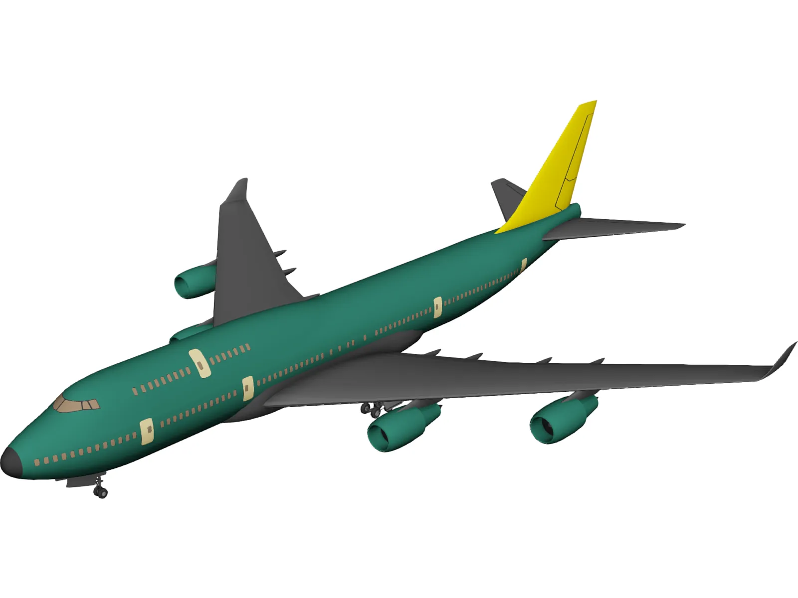 Boeing 747-400 3D Model