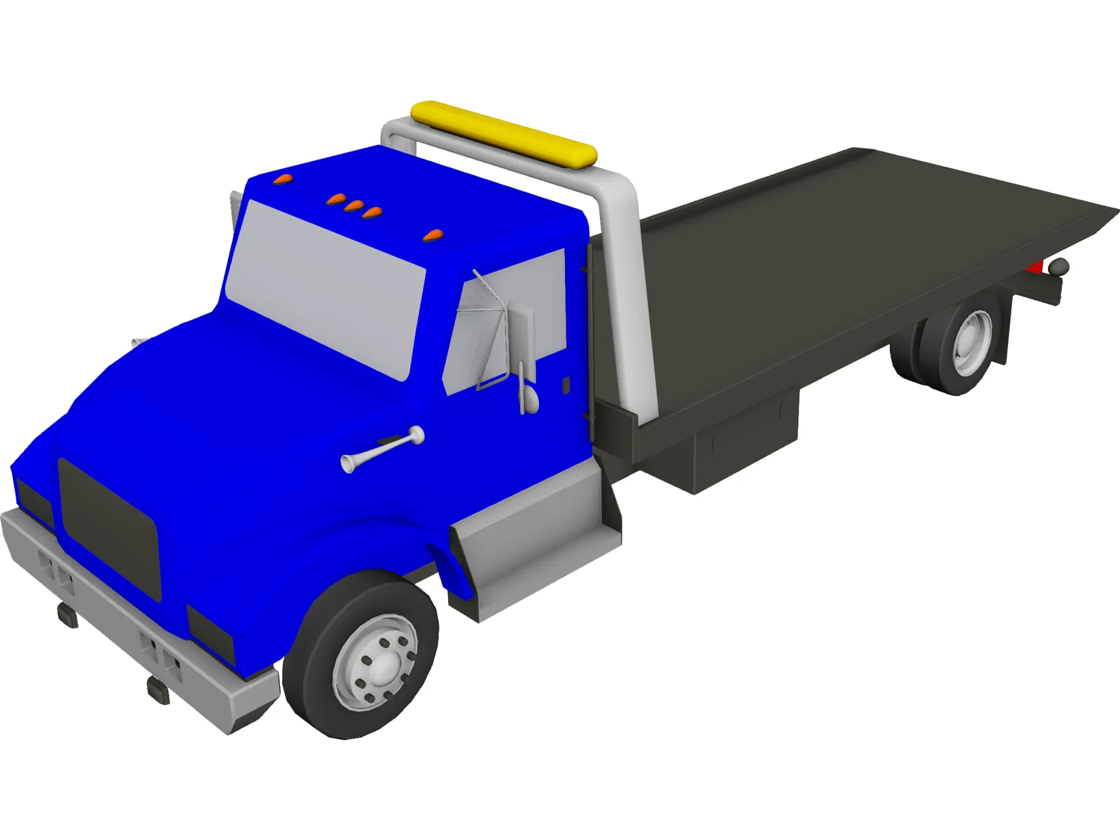 Wrecker Flatbed 3D Model