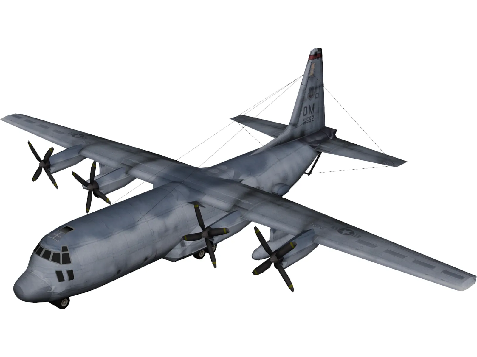 Lockheed EC-130H Compass Call 3D Model