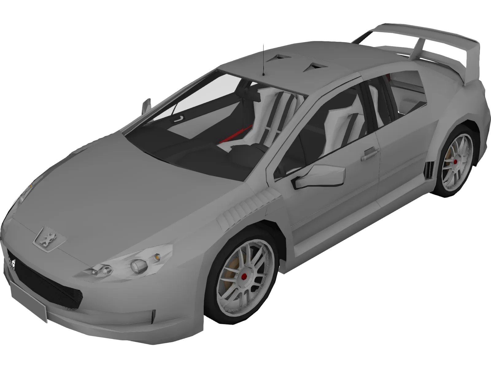 Peugeot 407 Rally Car Concept 3D Model