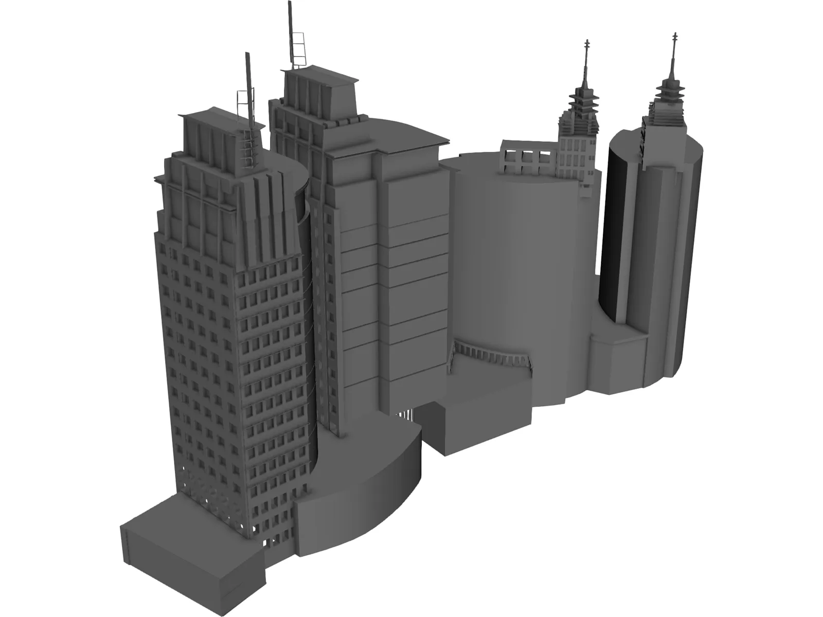 Building Office 3D Model