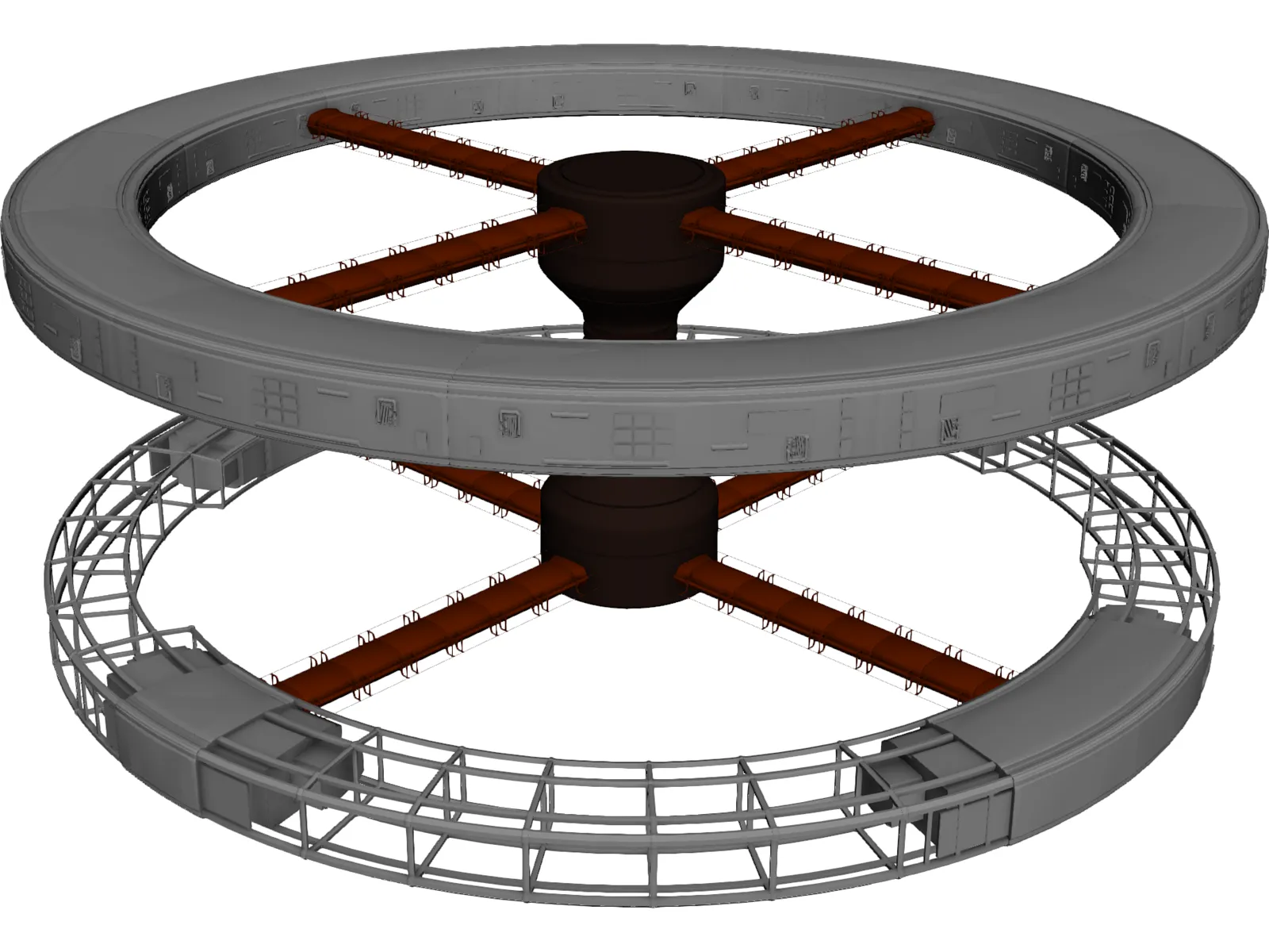 2001 Space Station 3D Model