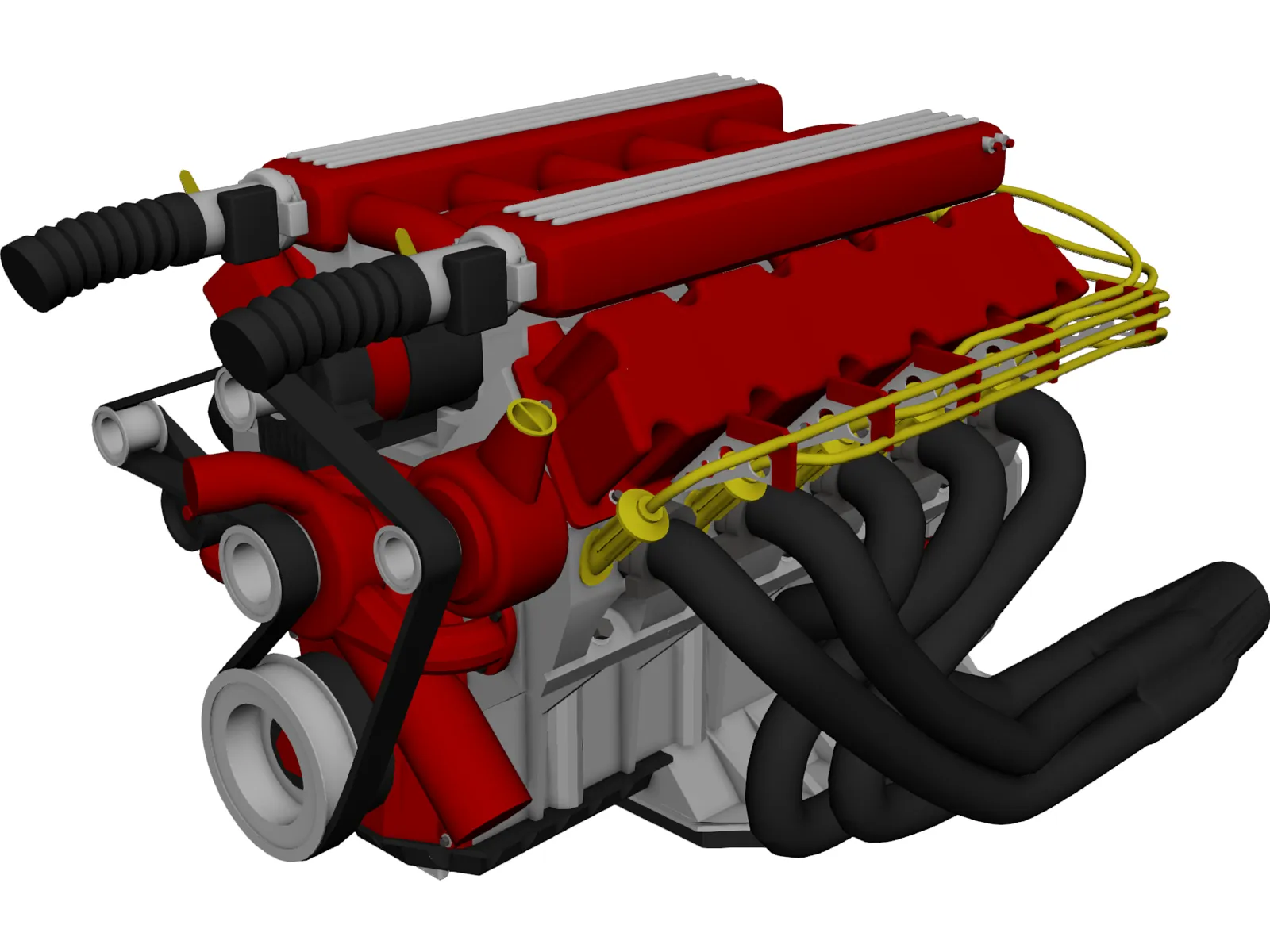 Engine Dodge Viper V10 3D Model