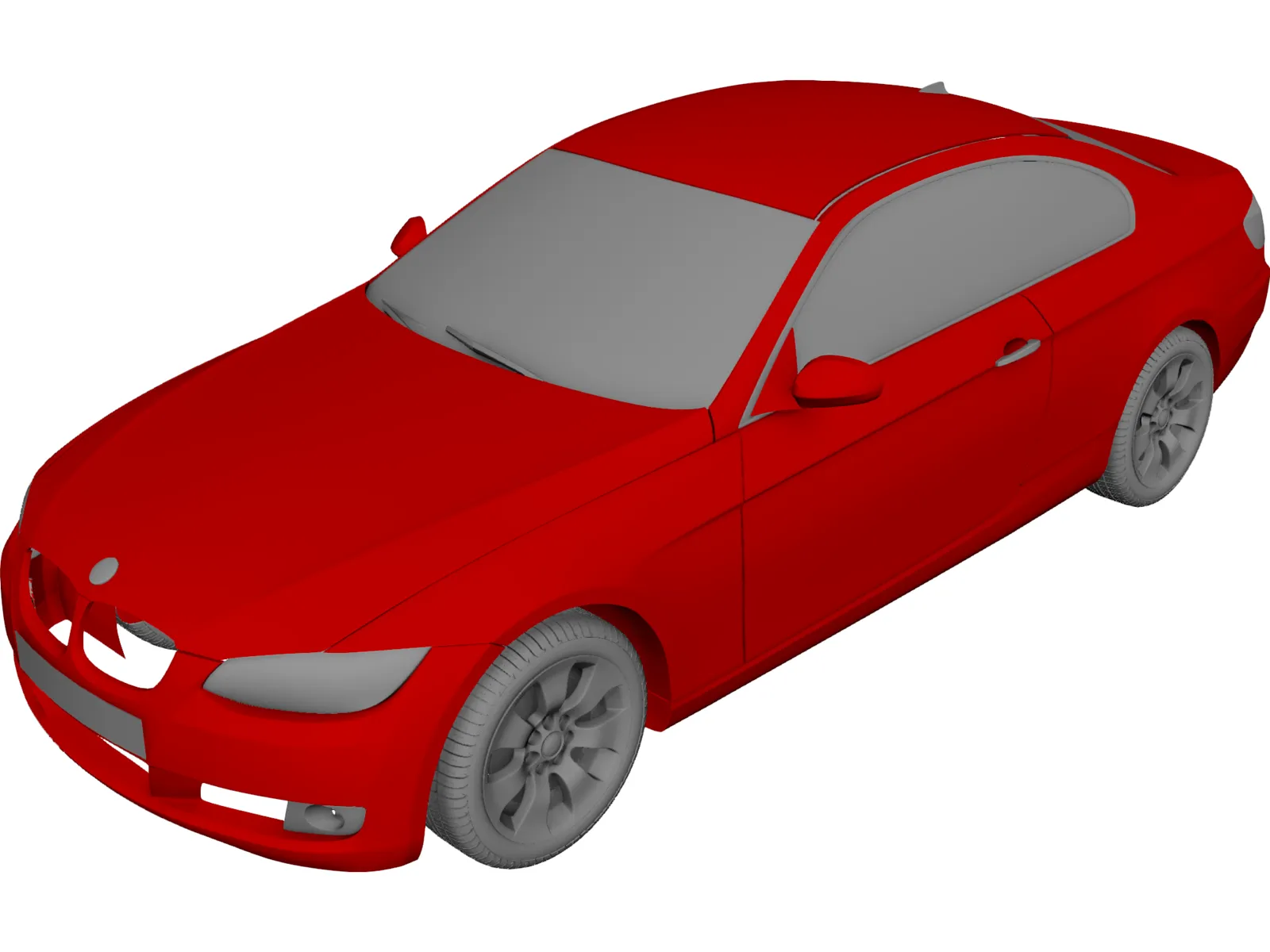 BMW 3-series Coupe (2006) 3D Model