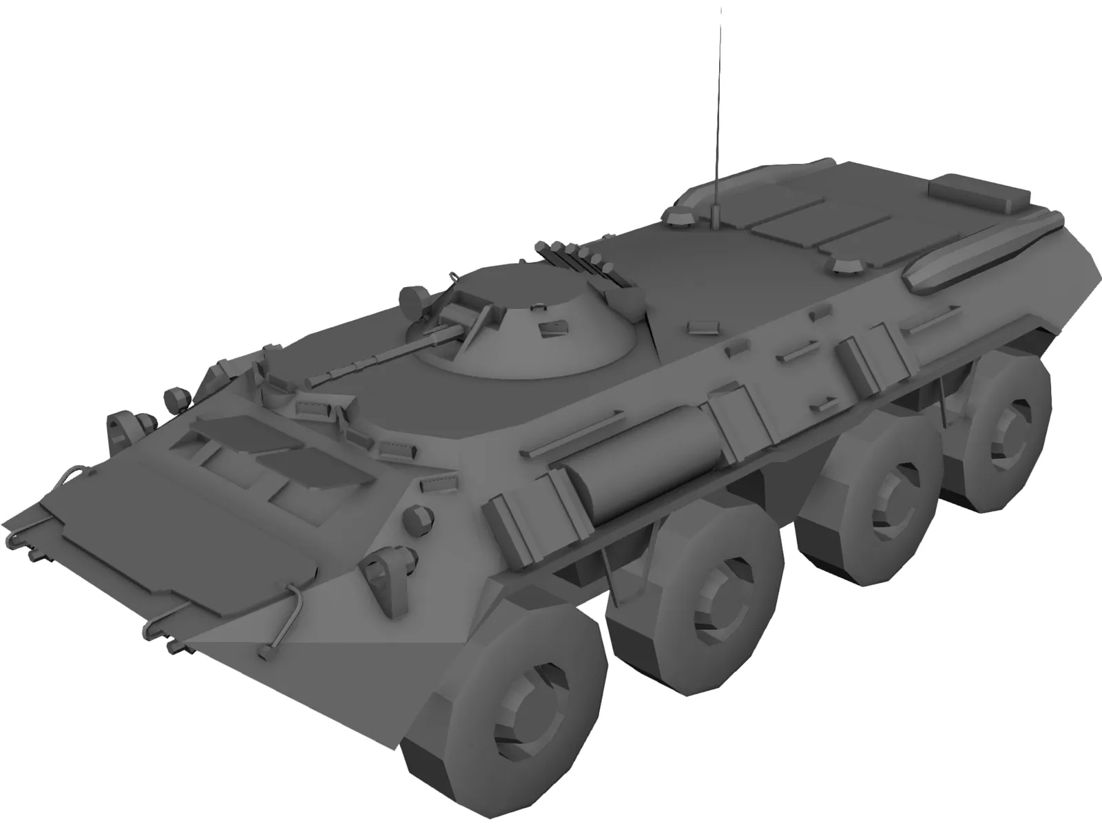 BTR-80 Armored Personnell Carrier 3D Model