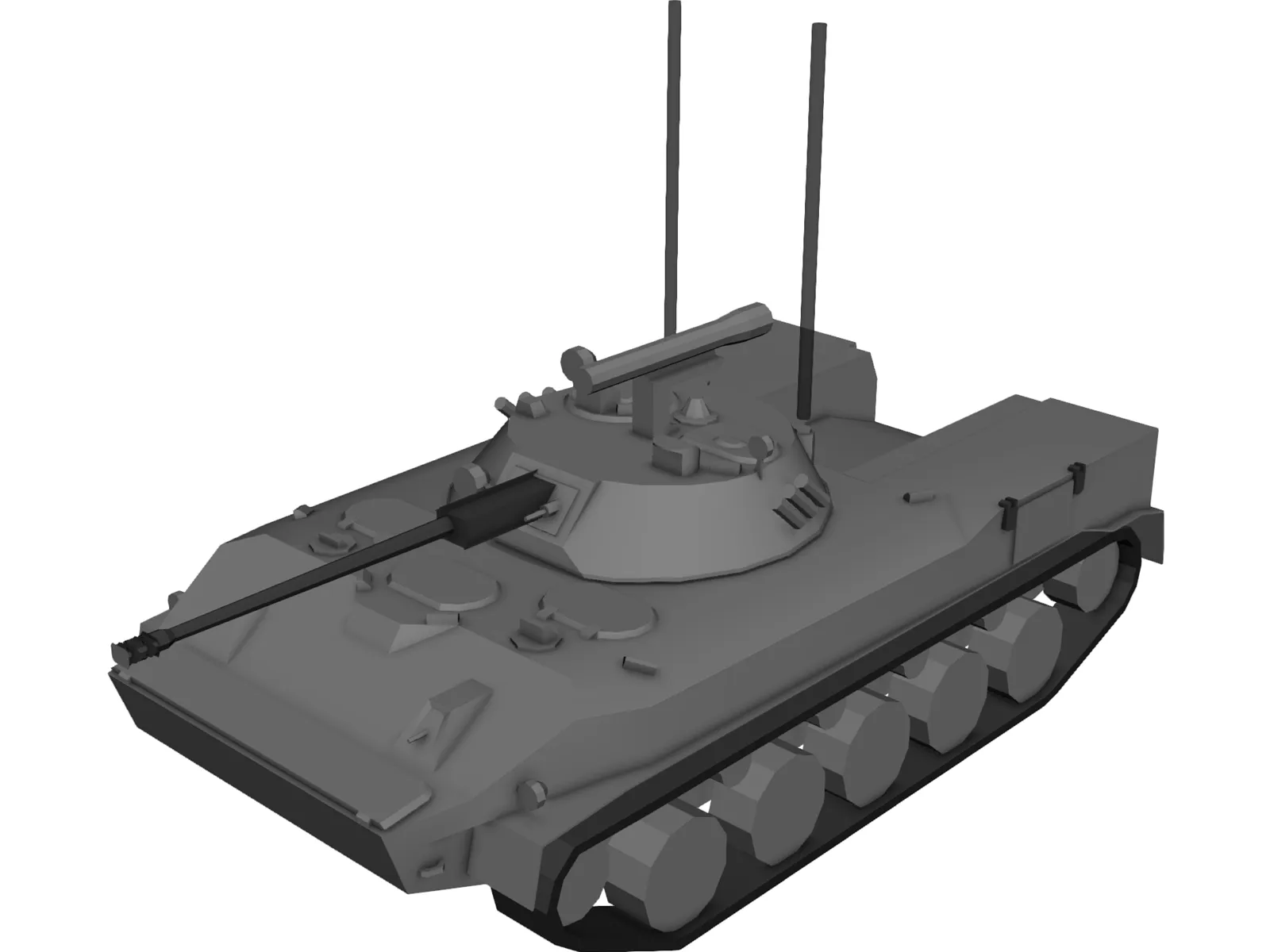 BMD-3 Airborne IFV 3D Model