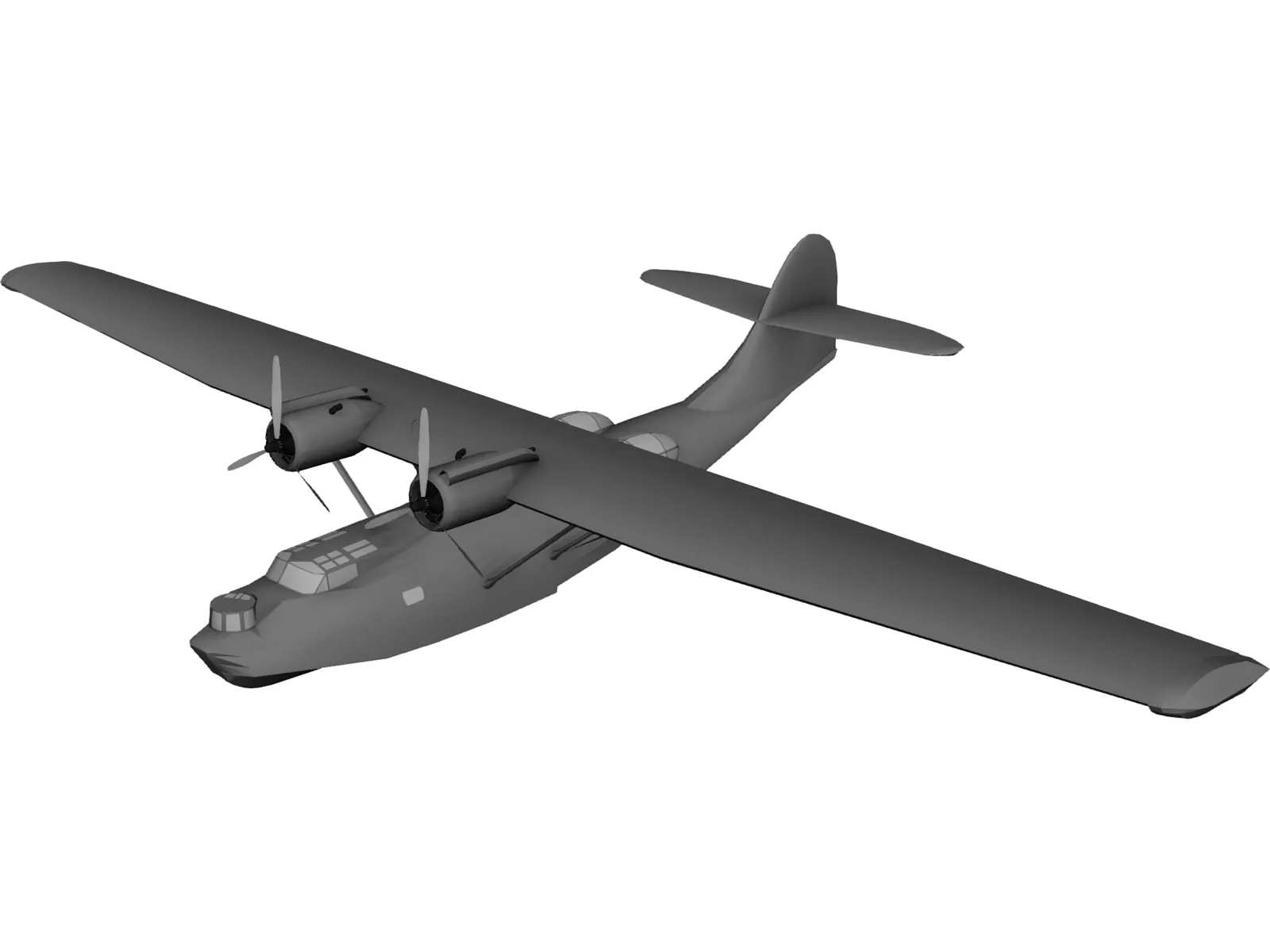 Amphibious Aircraft 3D Model