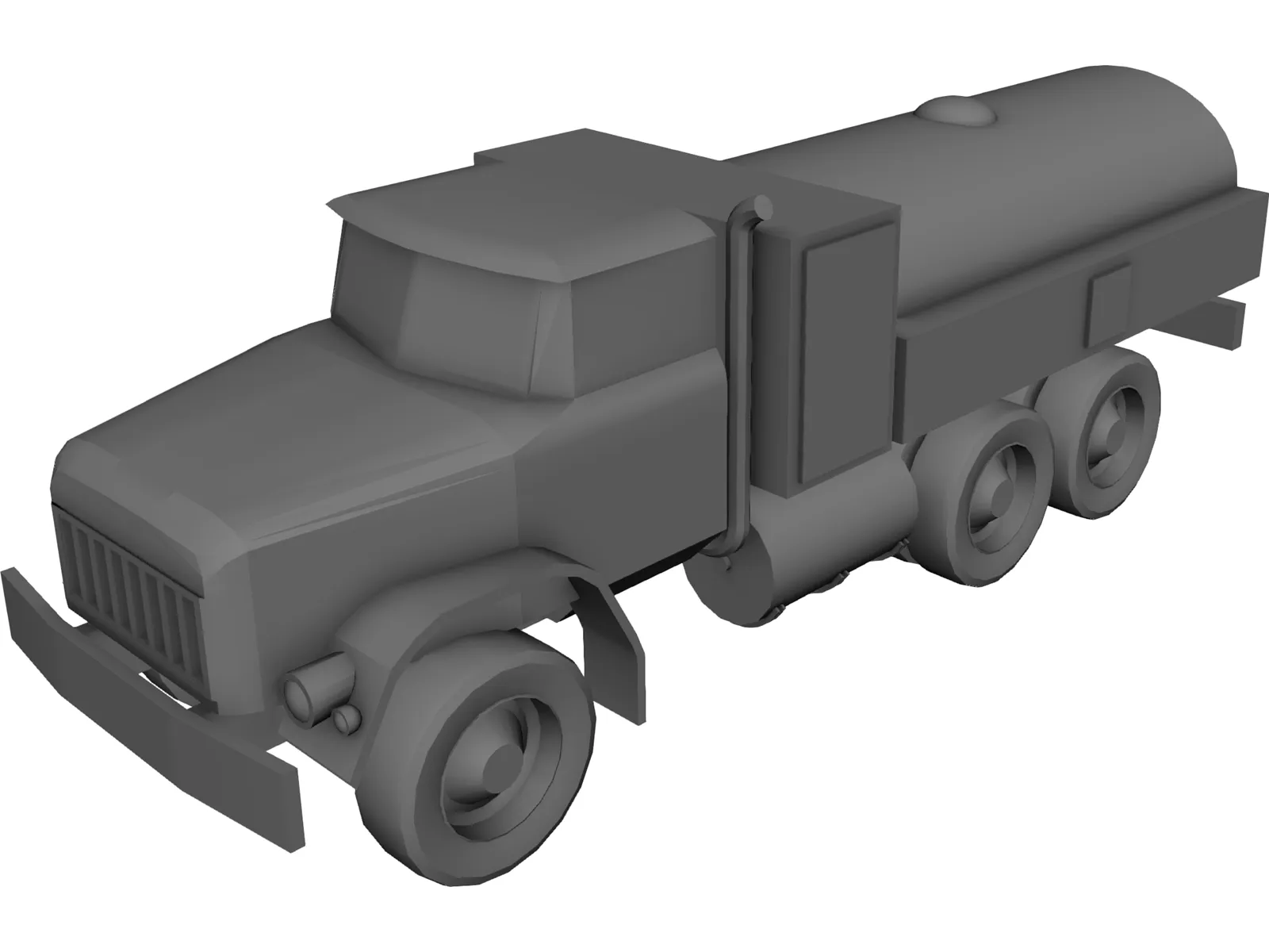 ZIL-131 Fuel Truck 3D Model