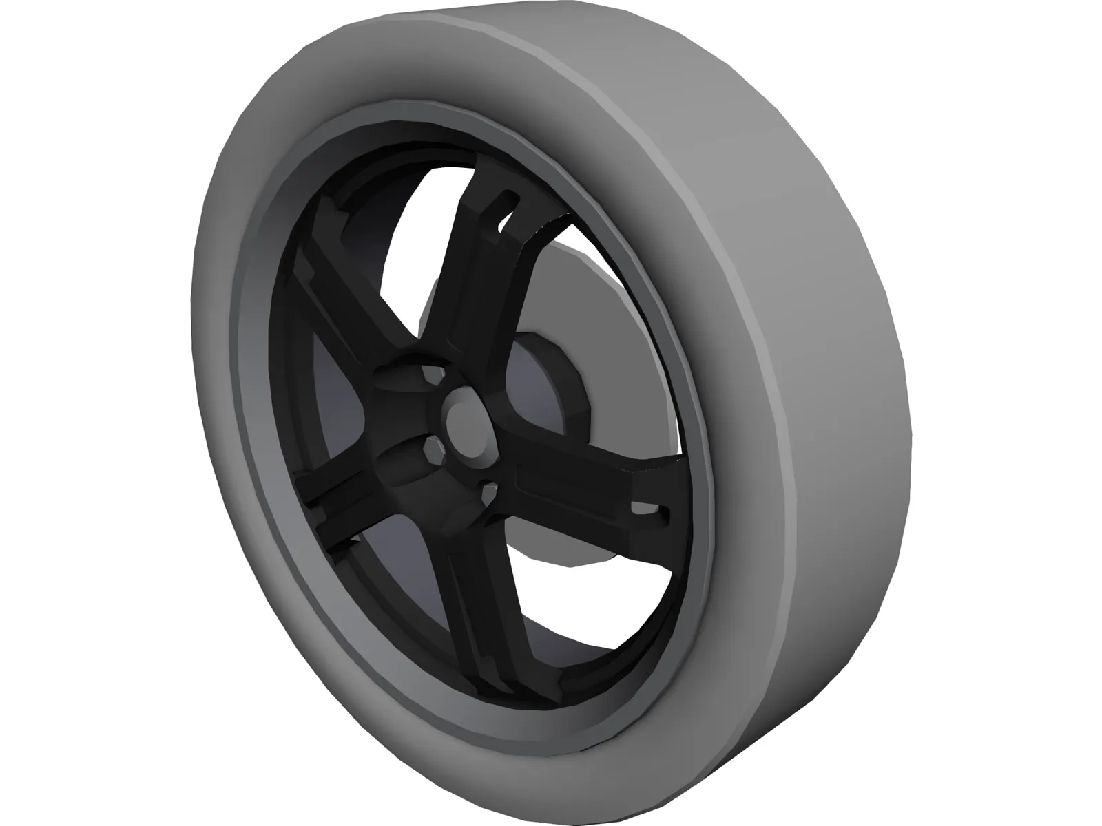 Wheel Enkei RZ5 3D Model - 3DCADBrowser