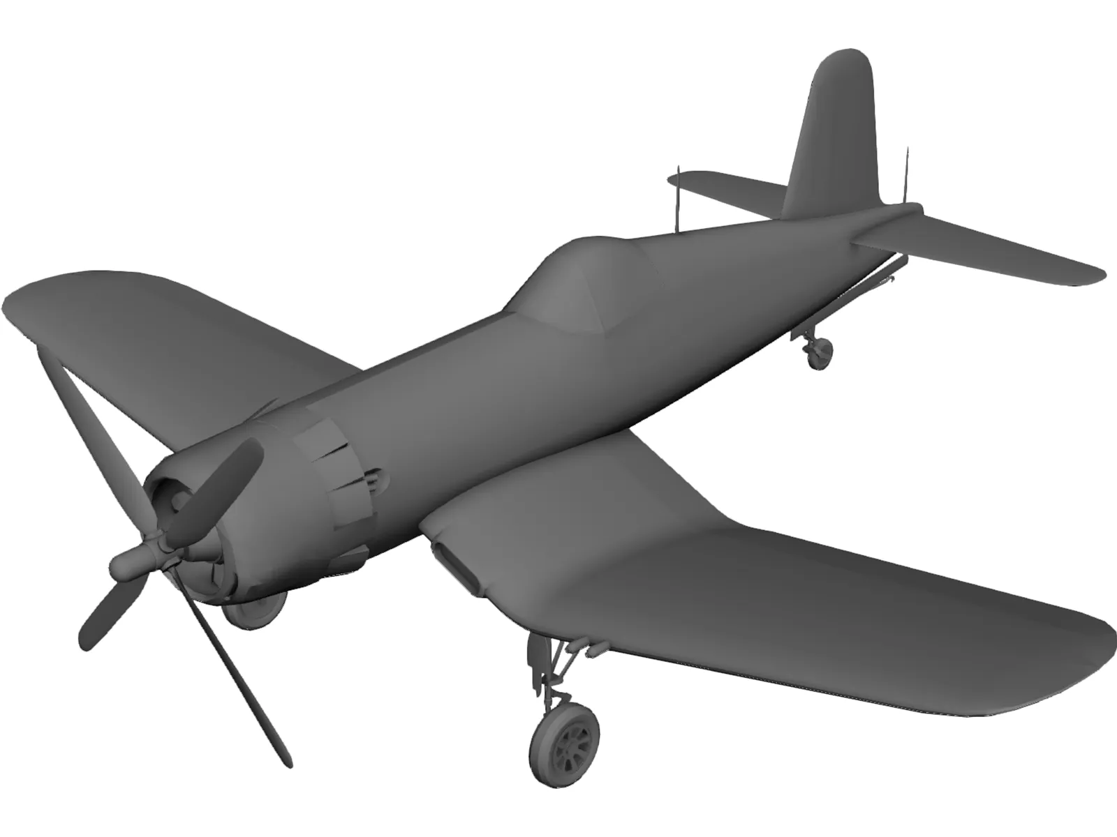 F4U-5 Corsair 3D Model