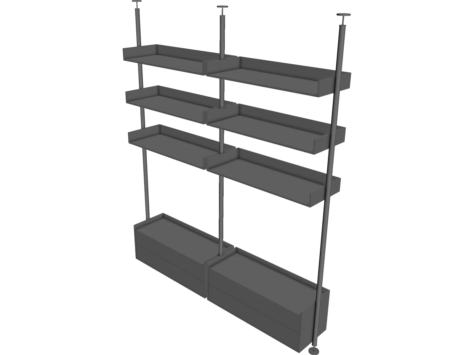 Bookcase 3D Model