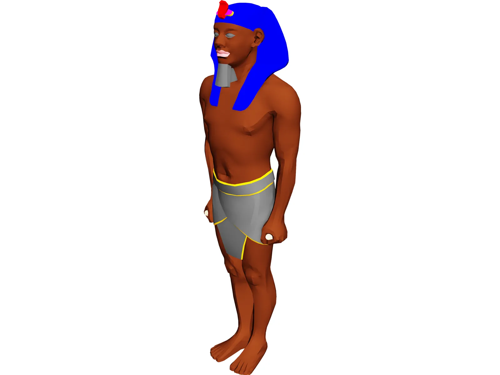 Egyptian Statue 3D Model