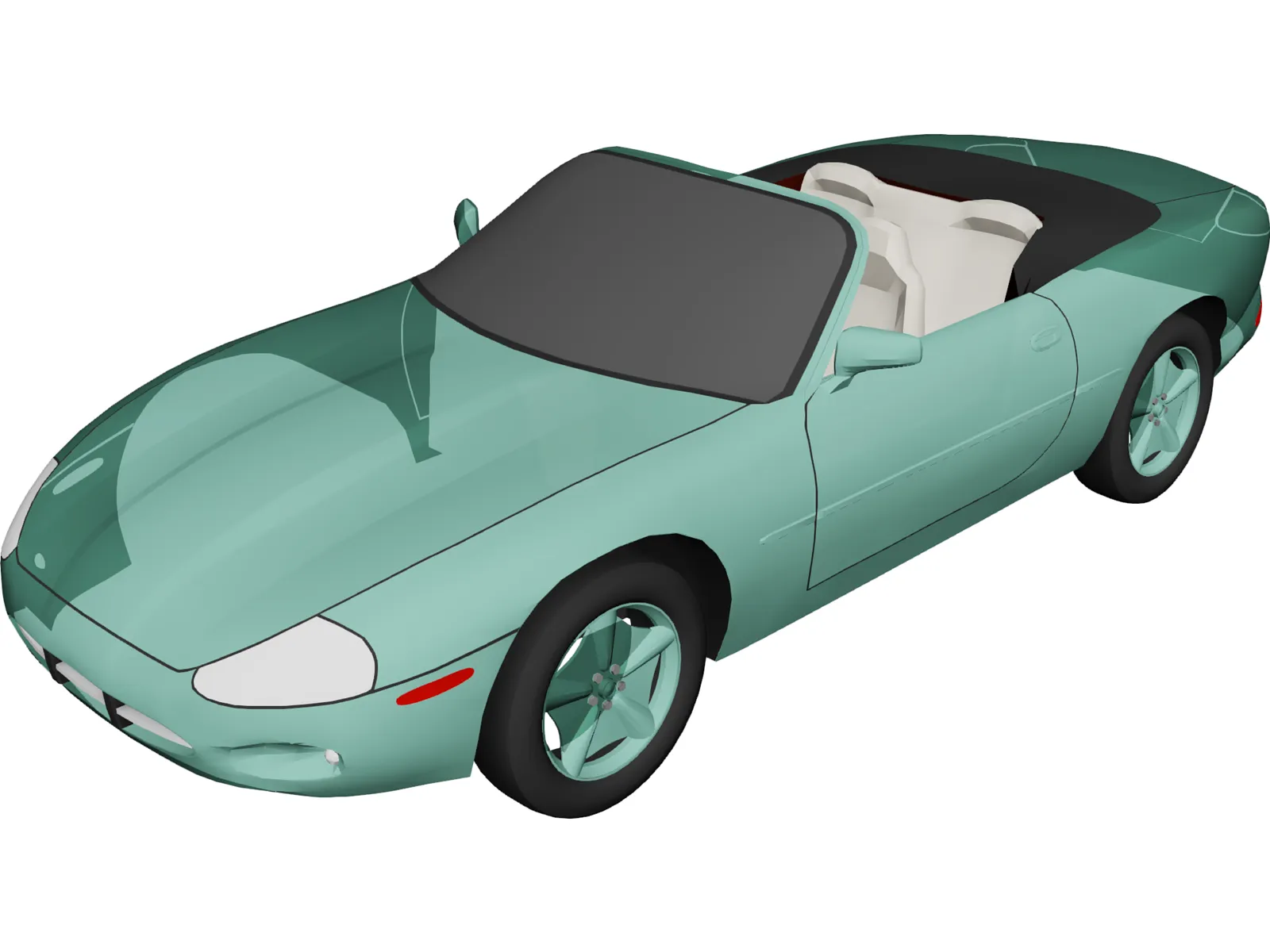 Jaguar XK8 Convertible (2000) 3D Model