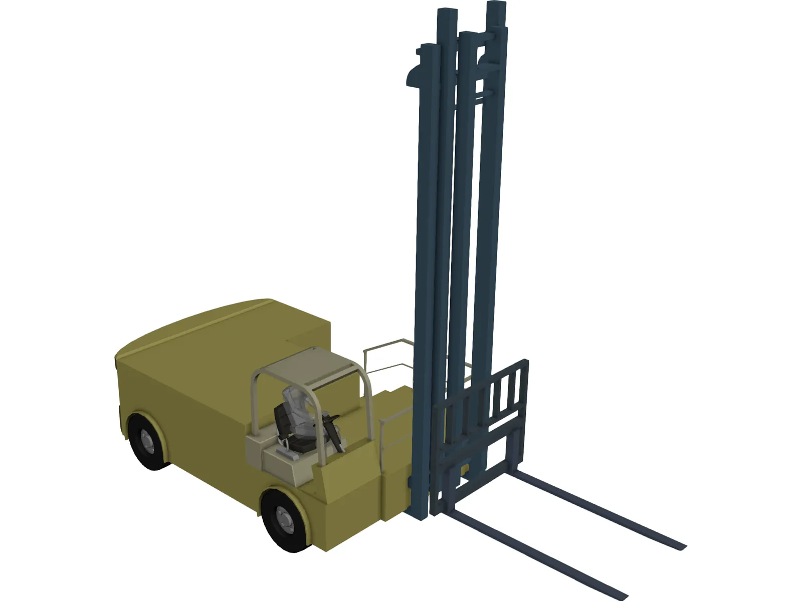 Forklift Boat 3D Model