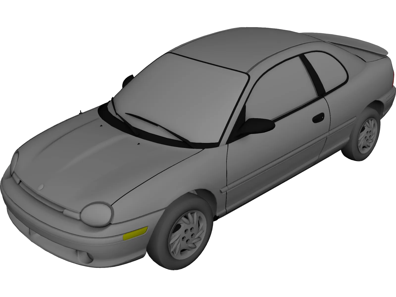 Plymouth Neon Coupe (1997) 3D Model