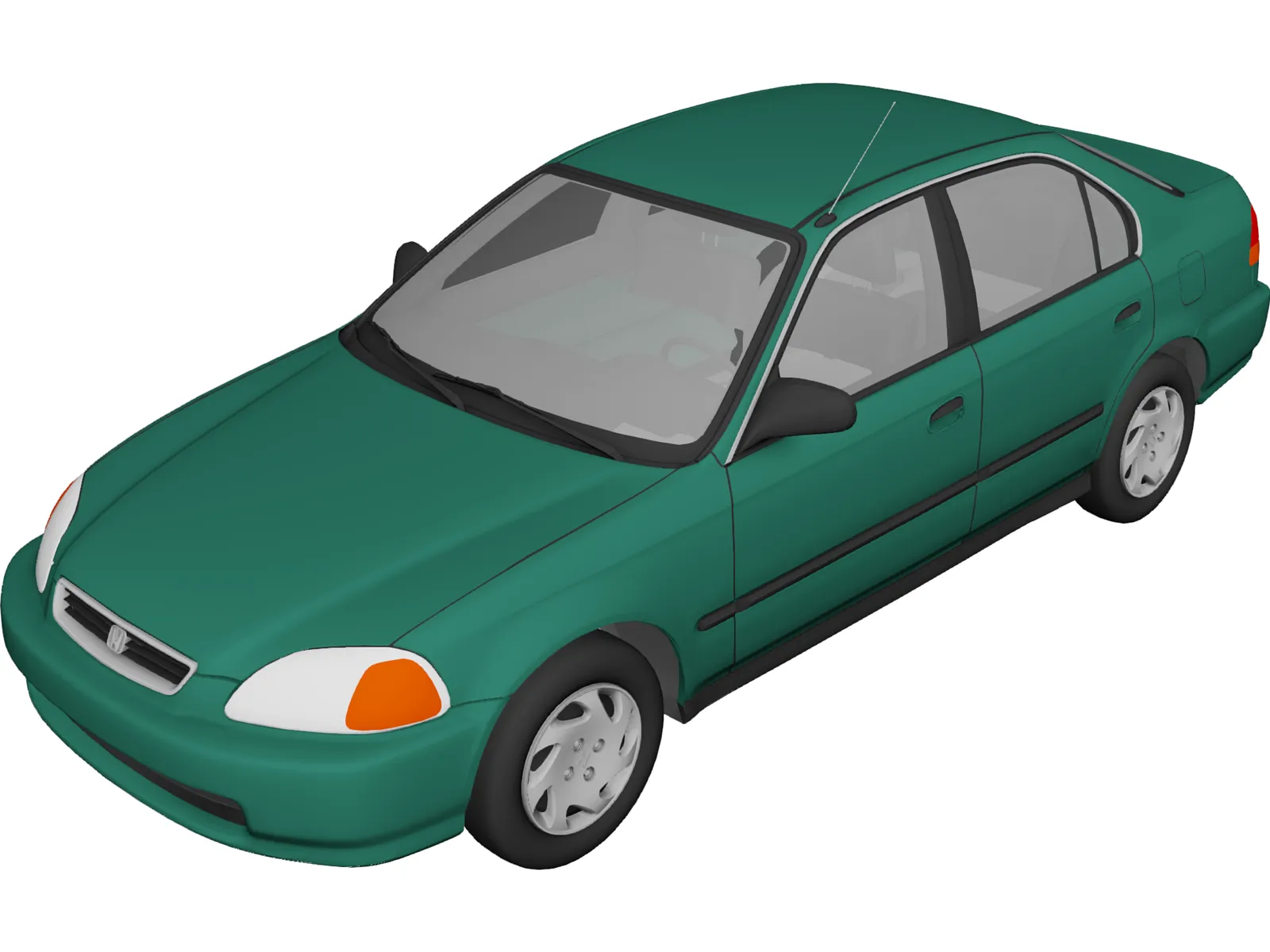 Honda Civic Sedan (1997) 3D Model