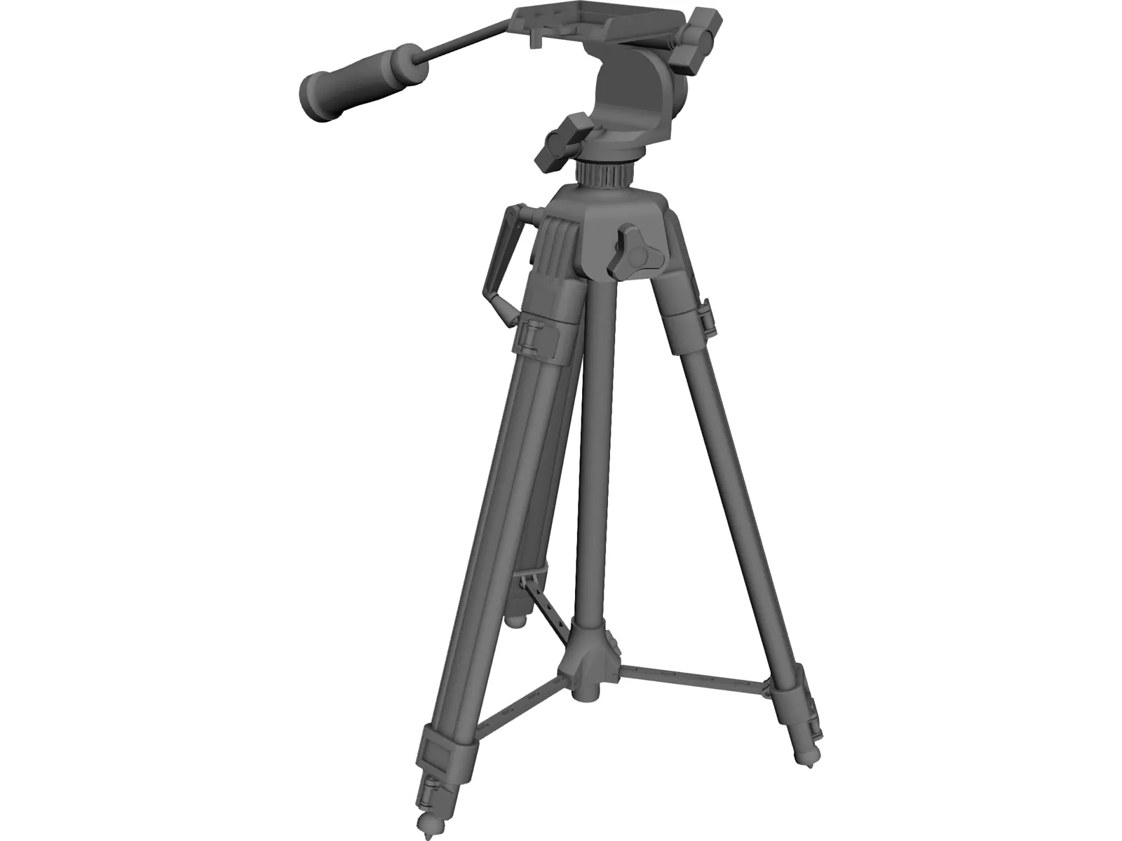 Camera Tripod 3D Model