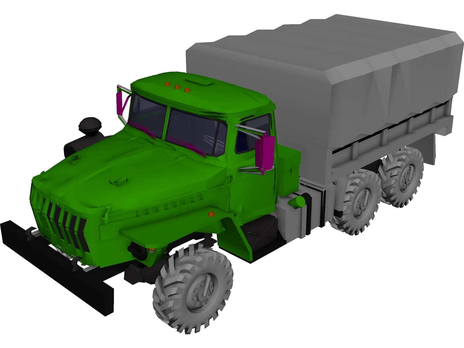 Ural 4320 3D Model