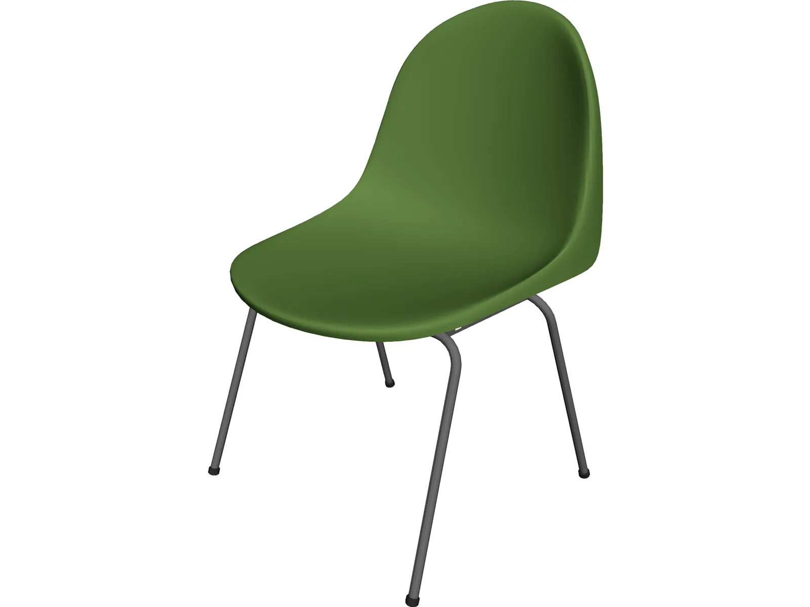 Modern Plastic Chair 3D Model