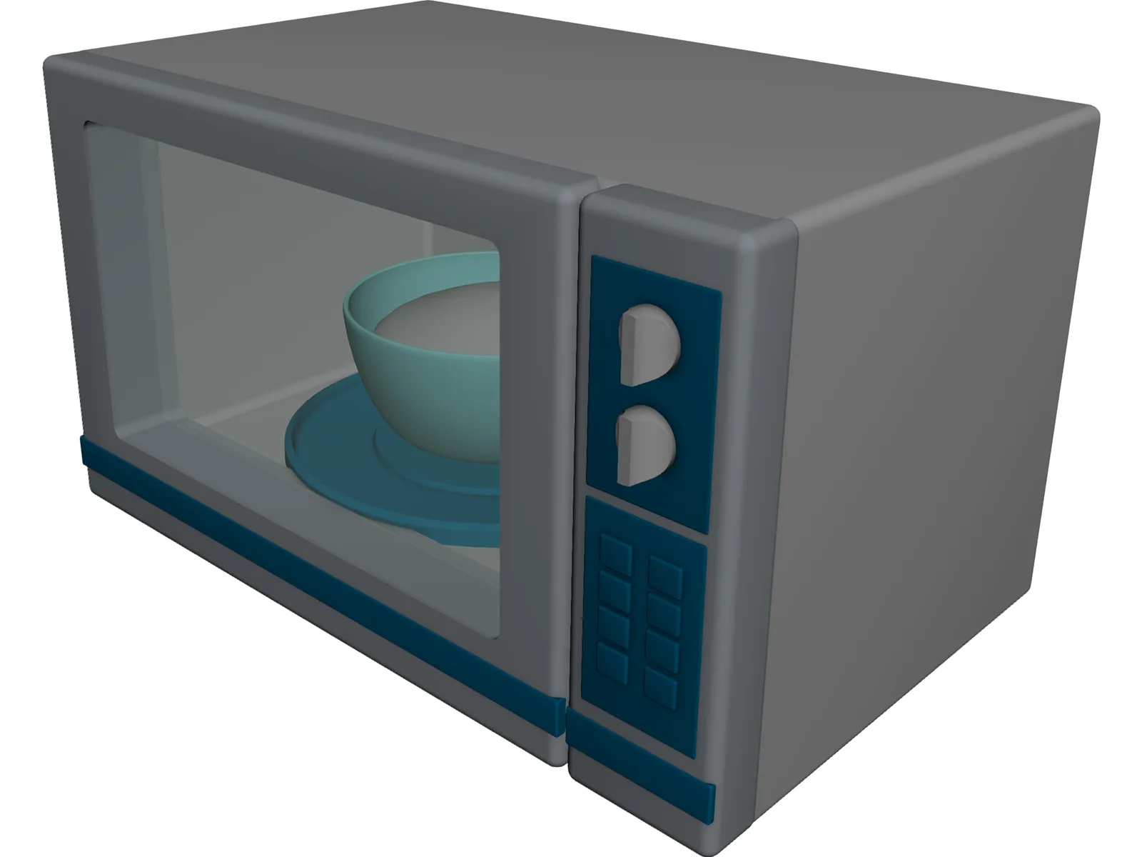 Microwave Oven 3D Model