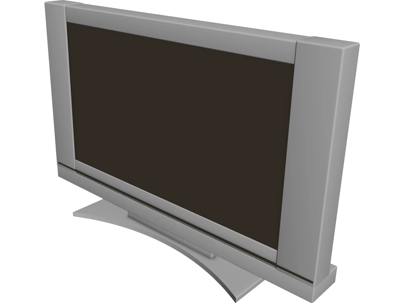 Plasma LCD Flatscreen TV 3D Model