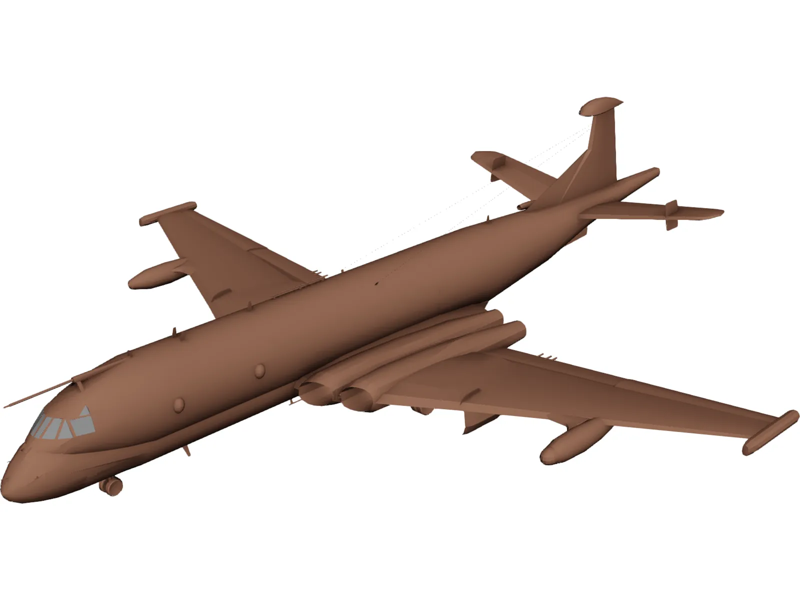 Hawker Siddeley Nimrod 3D Model