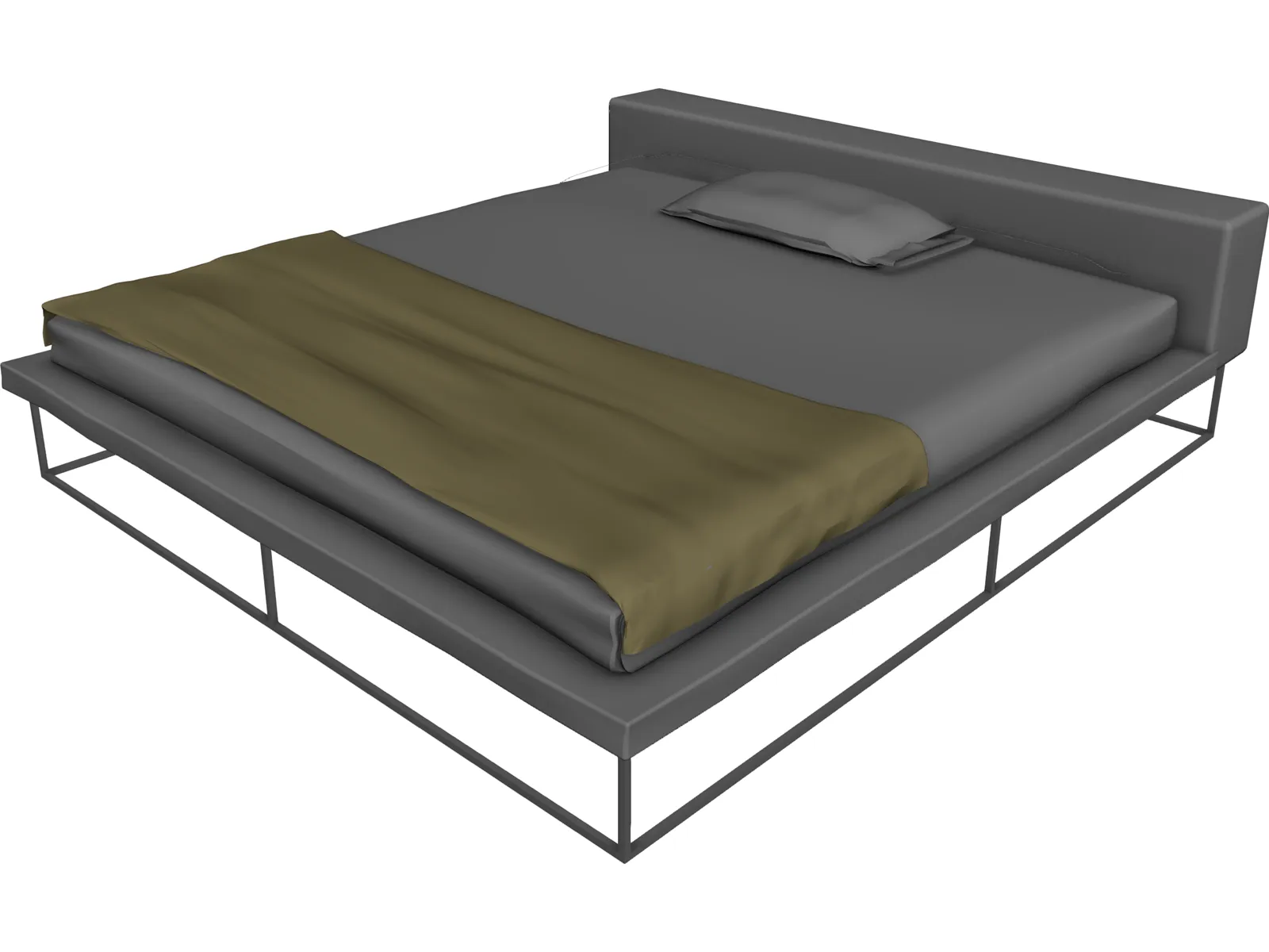 Ile Bed - Living Divani 3D Model