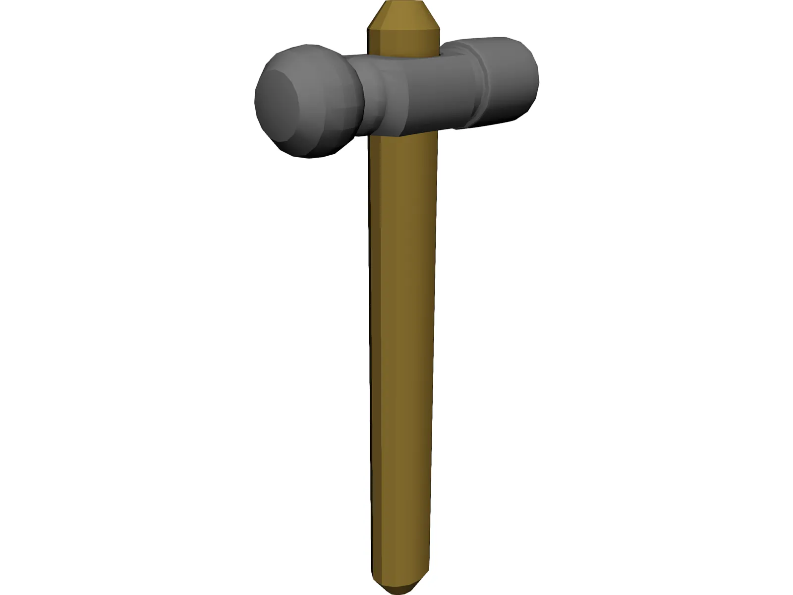 Ball Peen Hammer 3D Model