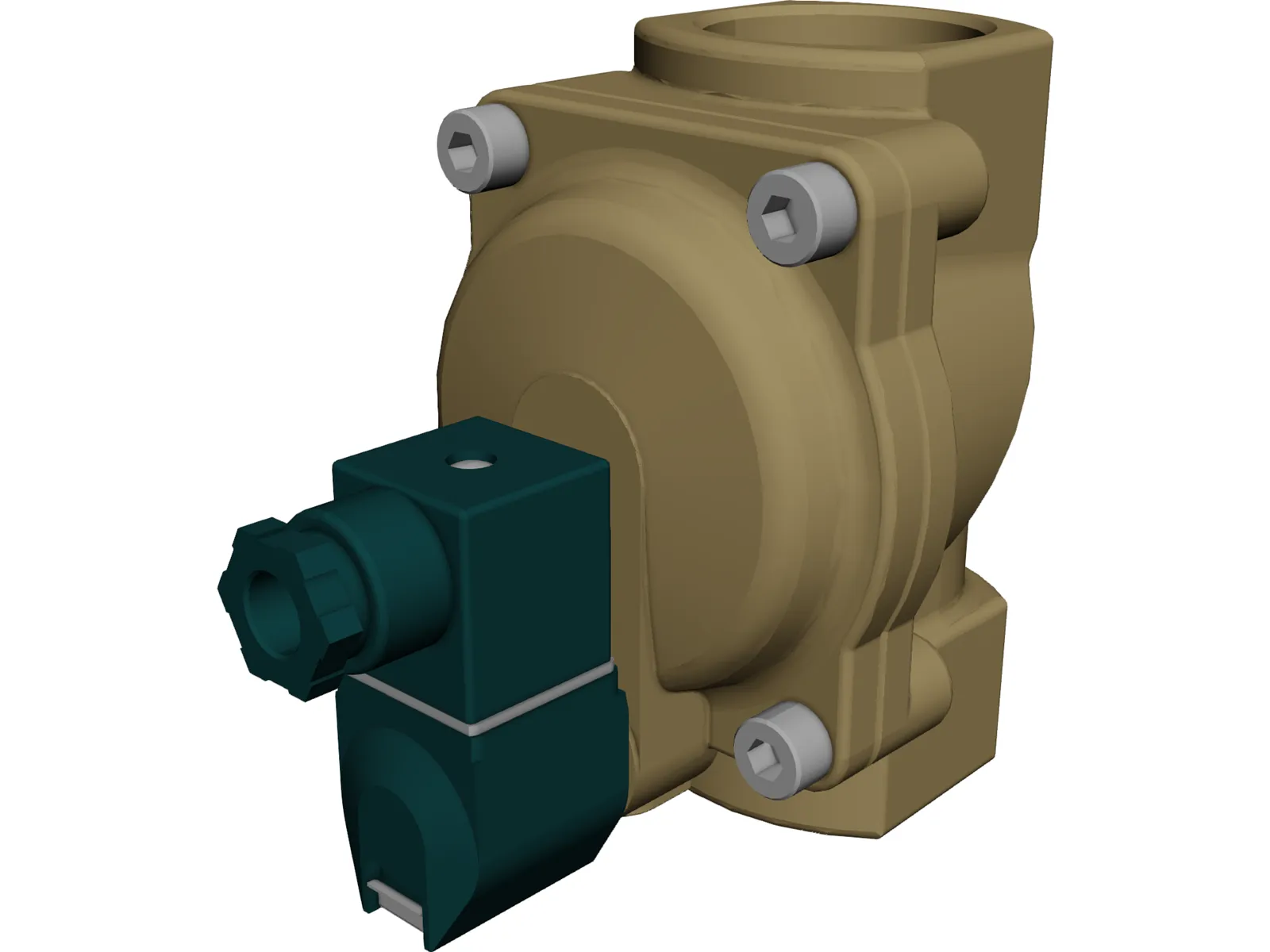 Solenoid Operated Valve 3D Model