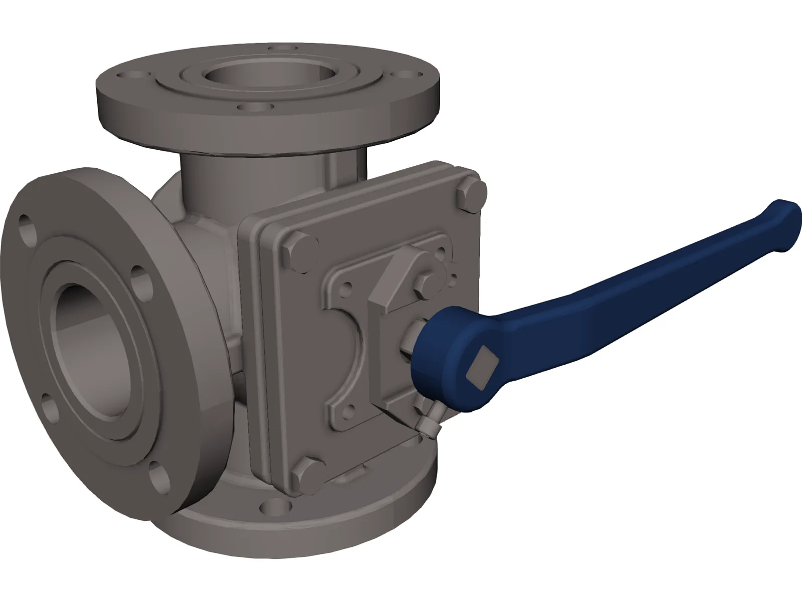 3-Way Valve 3D Model