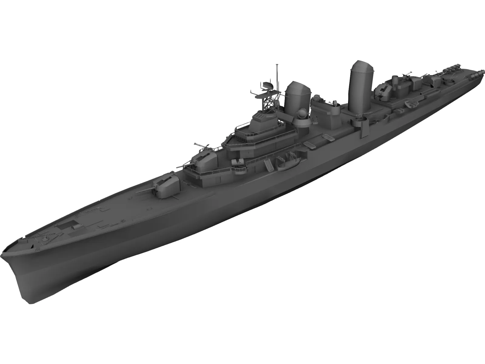 Battle Ship 3D Model