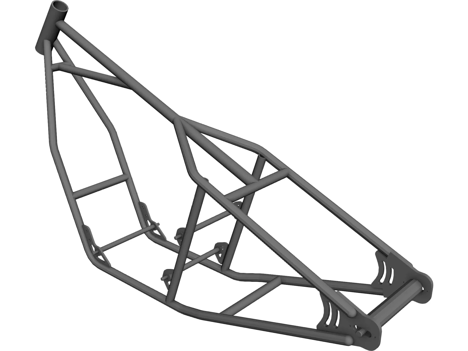 Honda CB750 Motorcycle Frame 3D Model