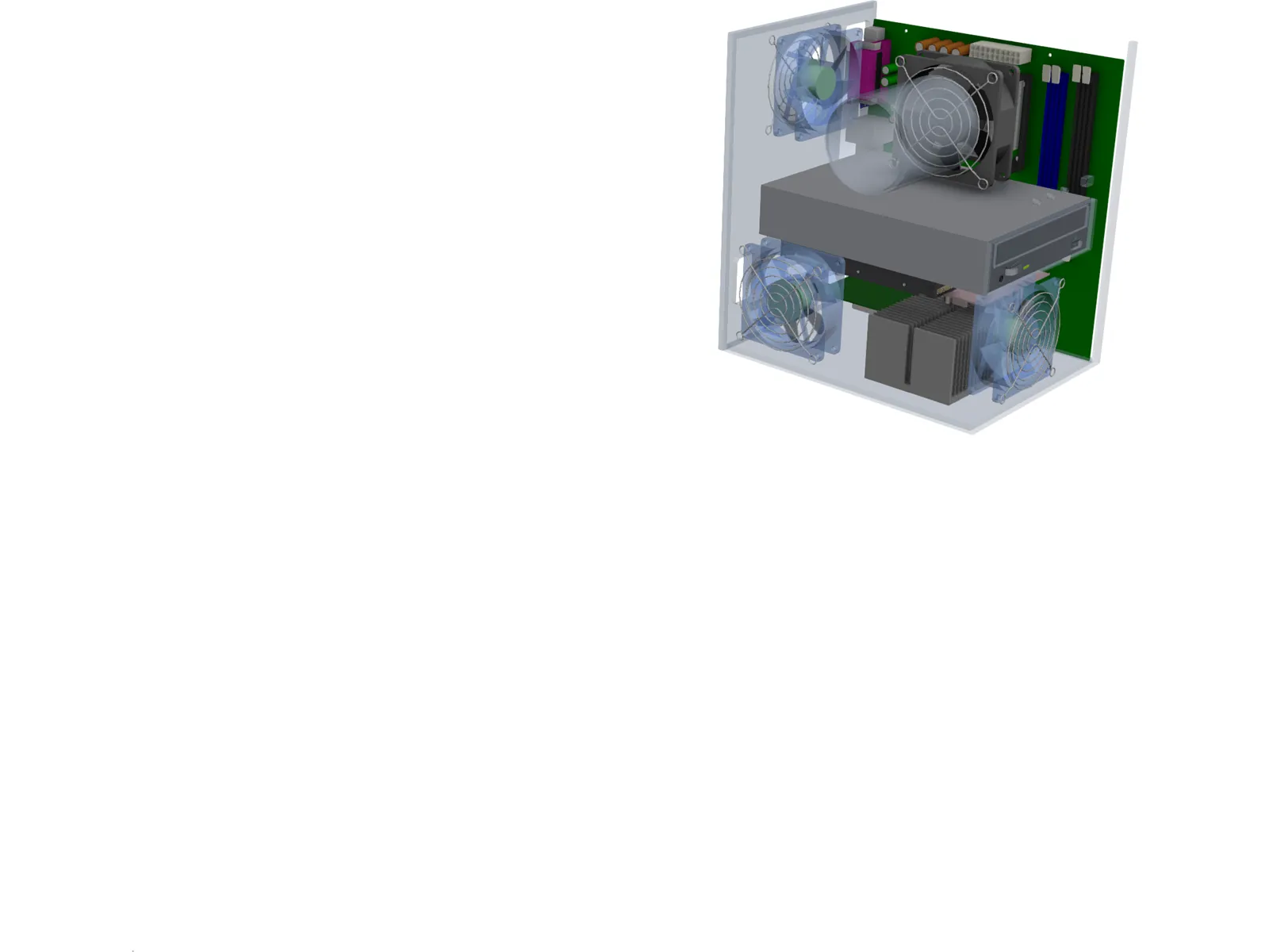 Electronic Components 3D Model