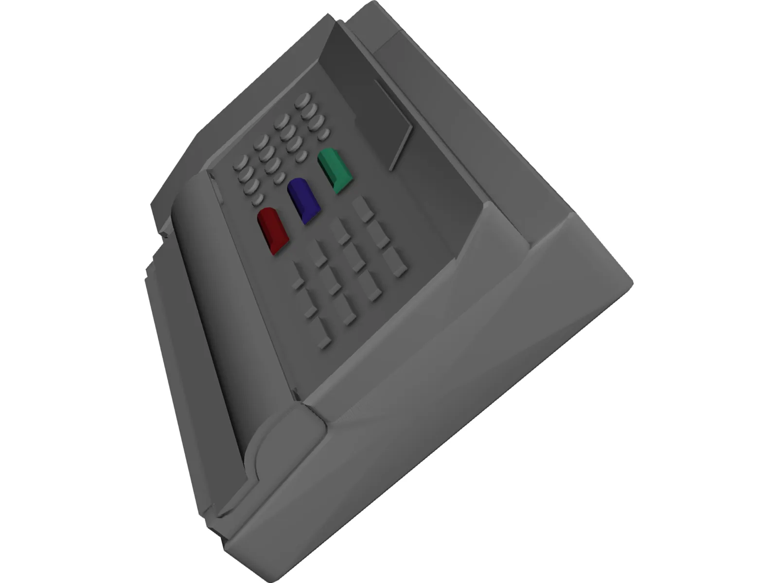 Fax Machine 3D Model