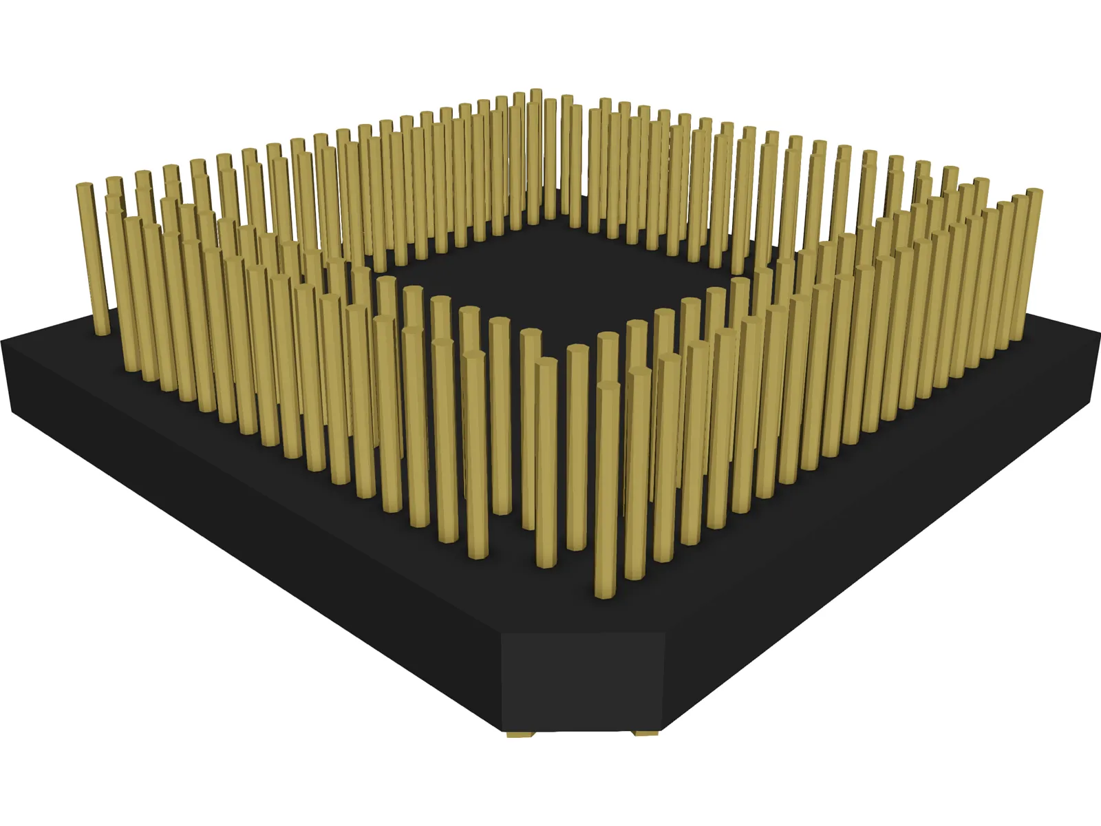 CPU Chip 3D Model