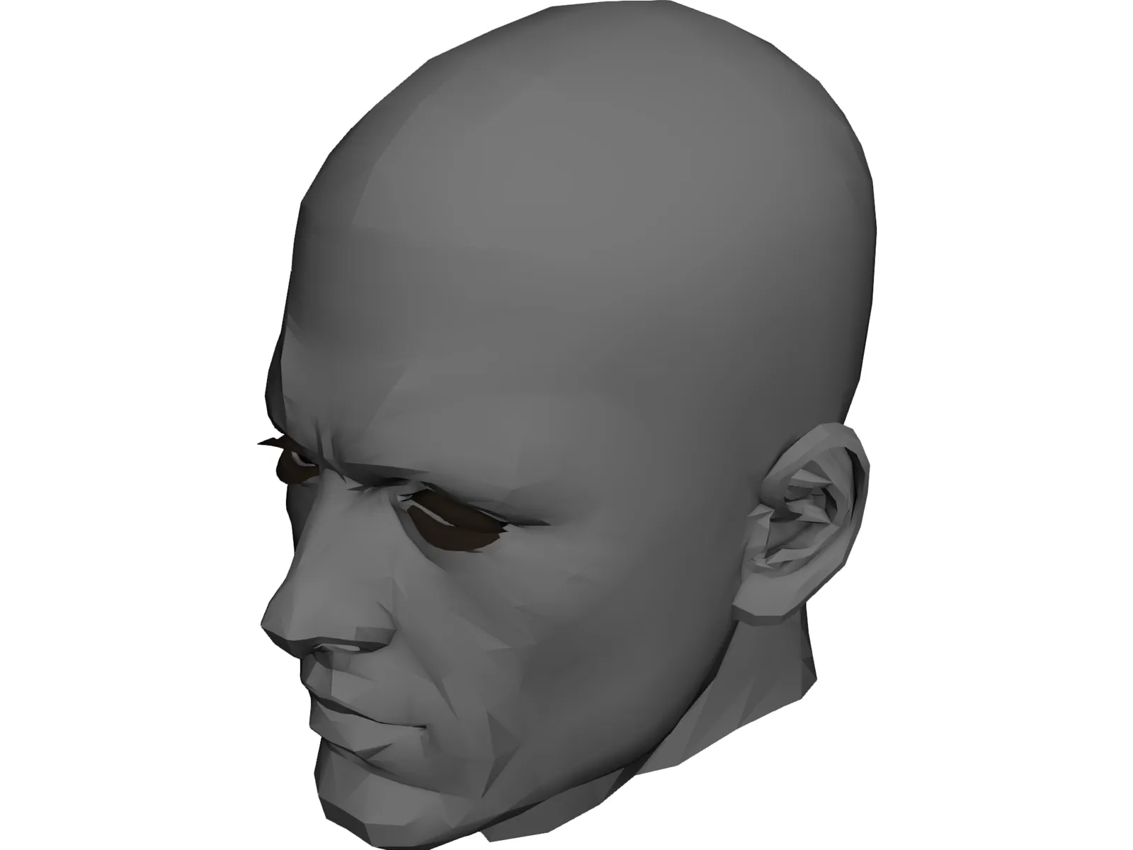 A Roblox man face, 3D models download