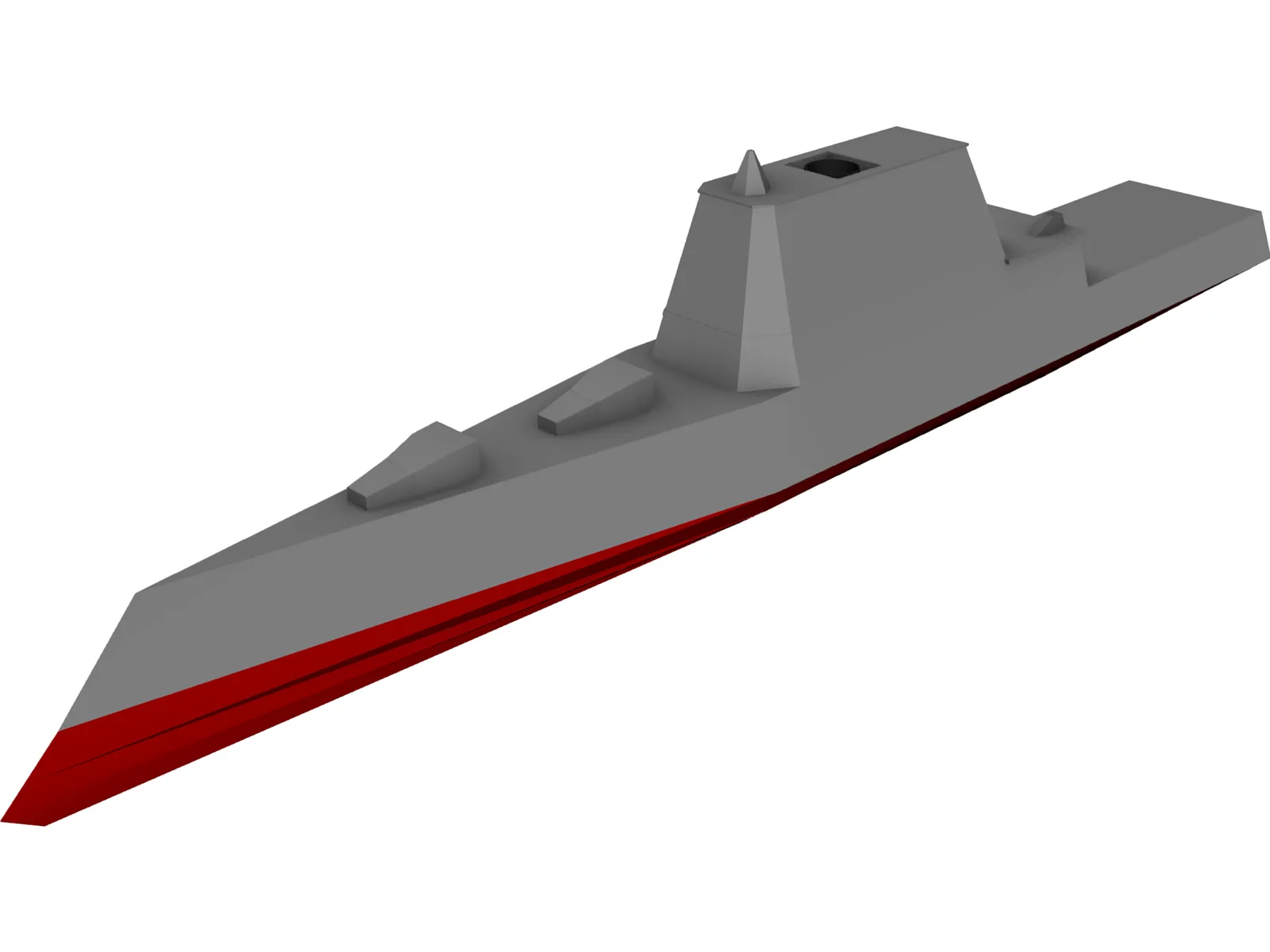 DDX Multi-Mission Stealth Destroyer 3D Model