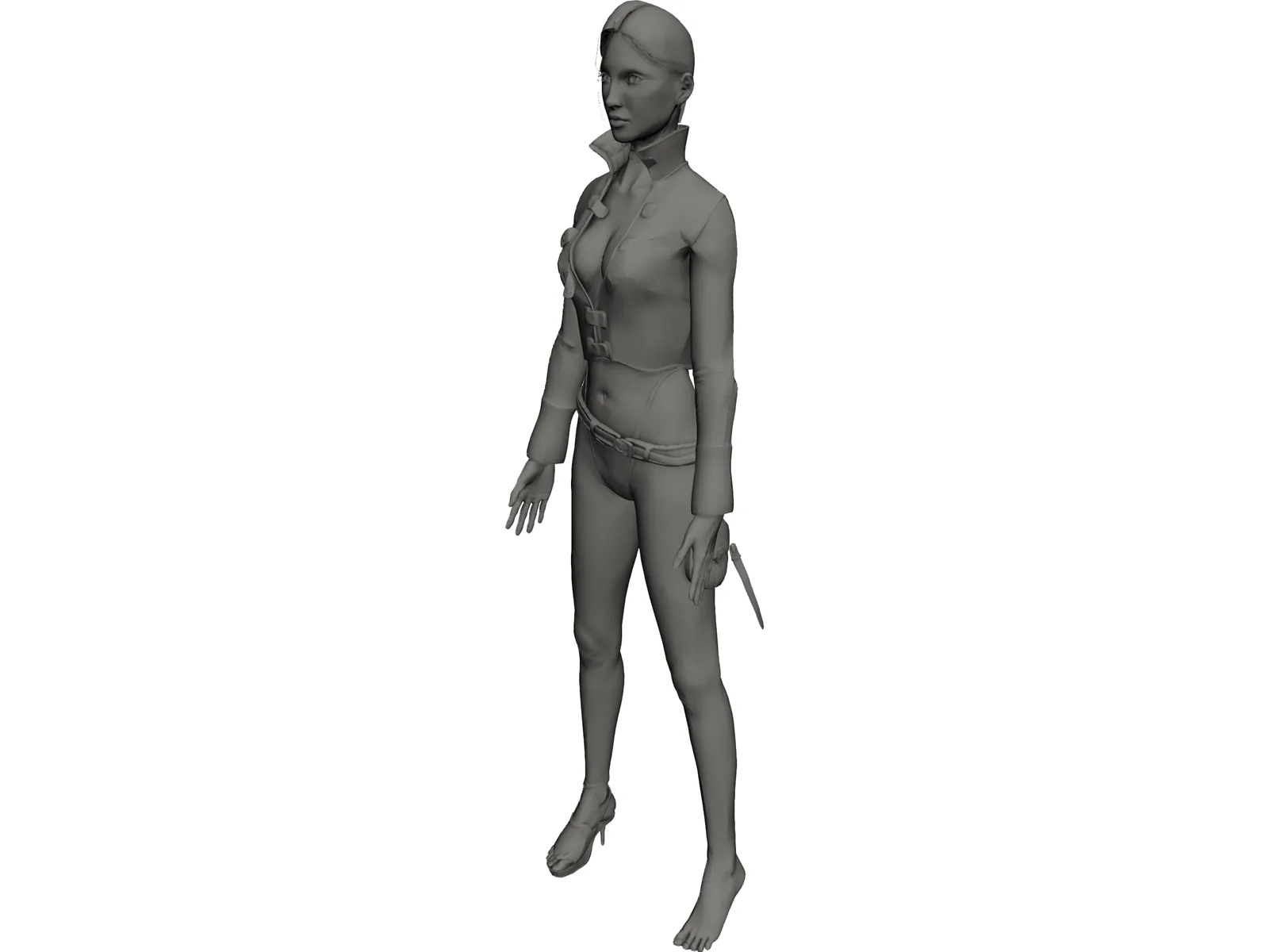 Pirate Woman 3D Model