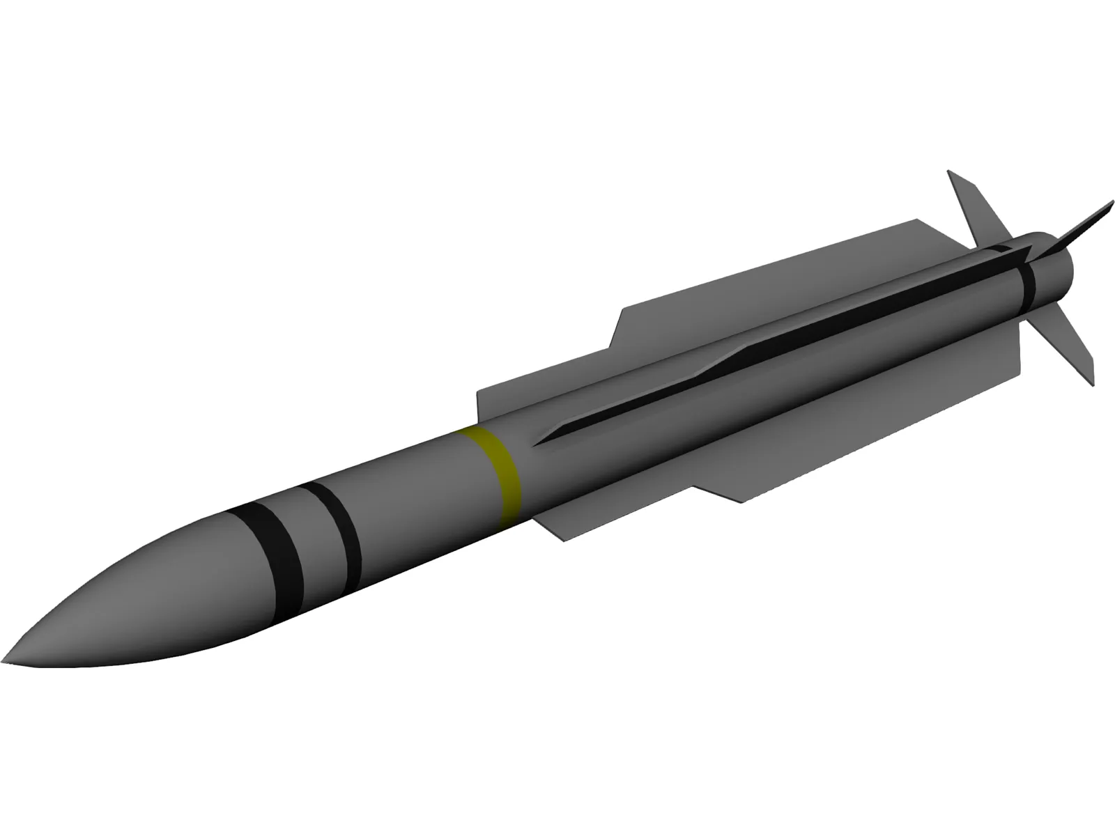 RIM-66 SM-2 Missile 3D Model