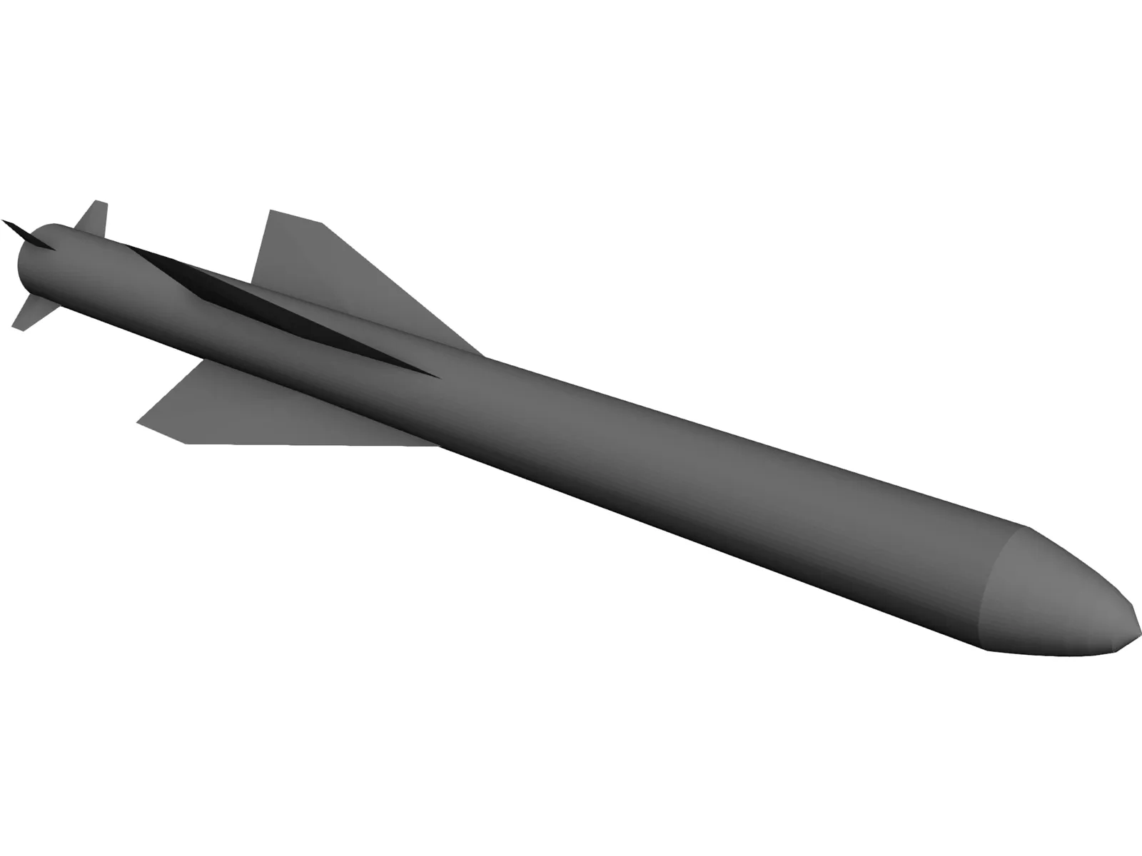 Exocet Missile 3D Model