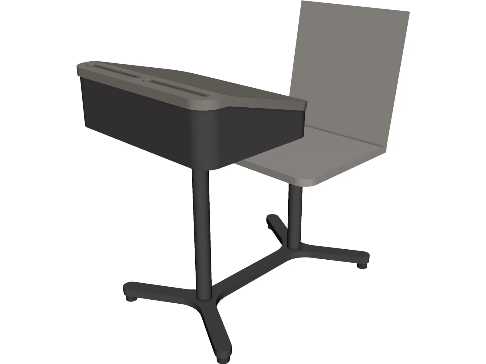 School Desk 3D Model