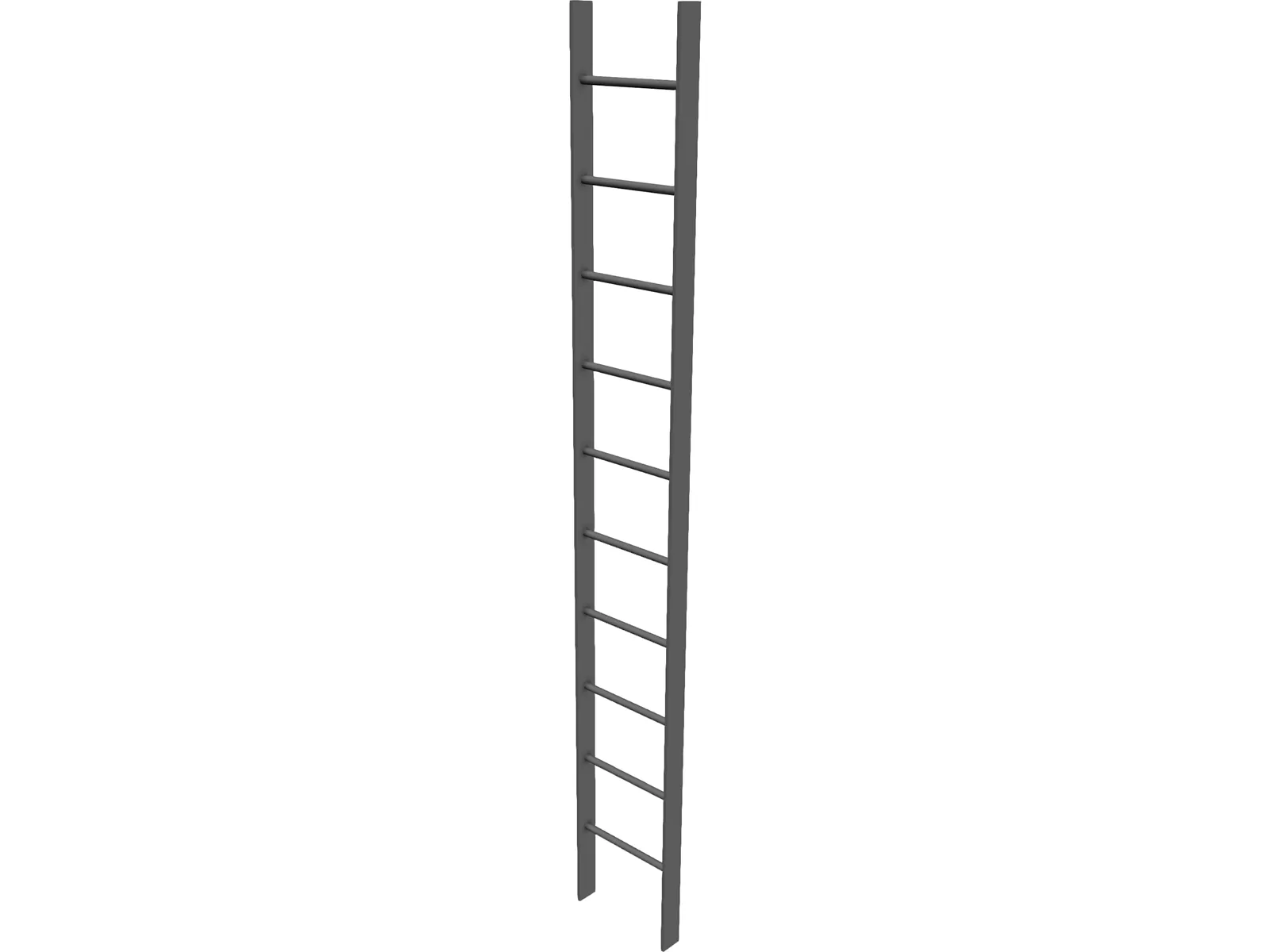 Steel Ladder 3D Model