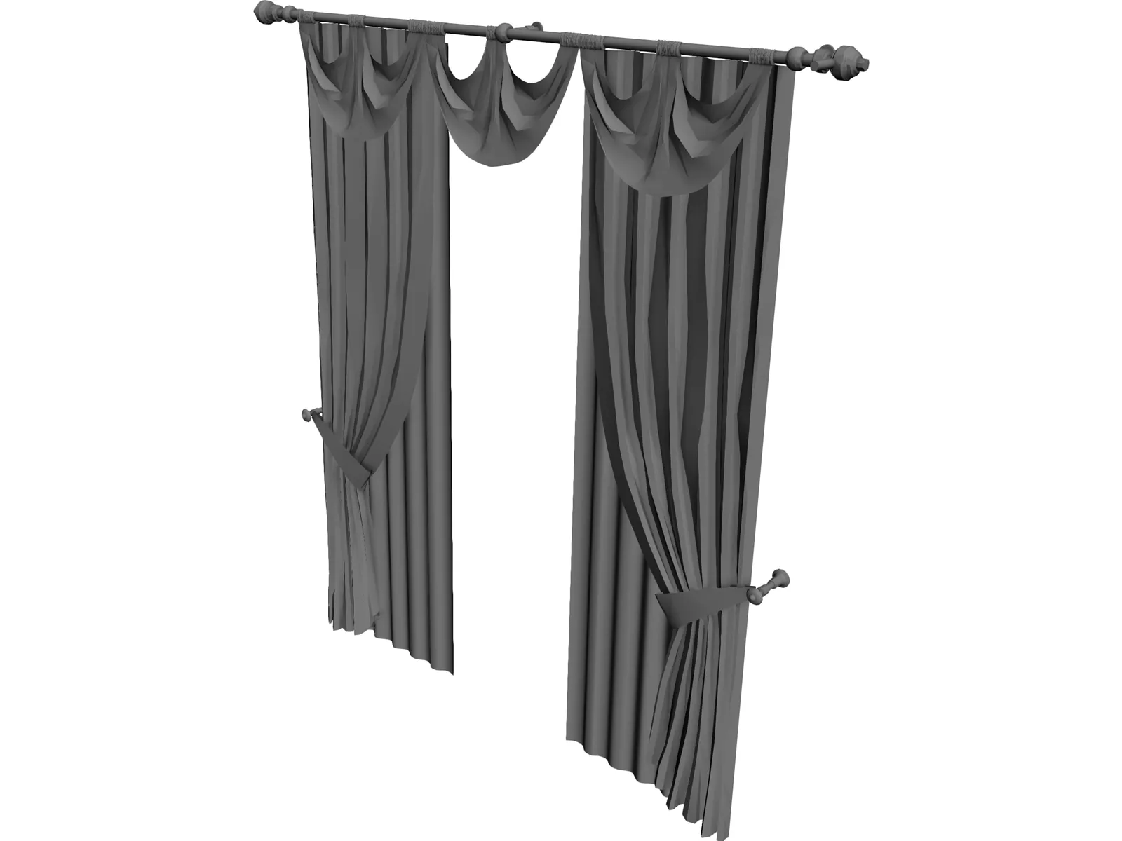 Curtains 3D Model