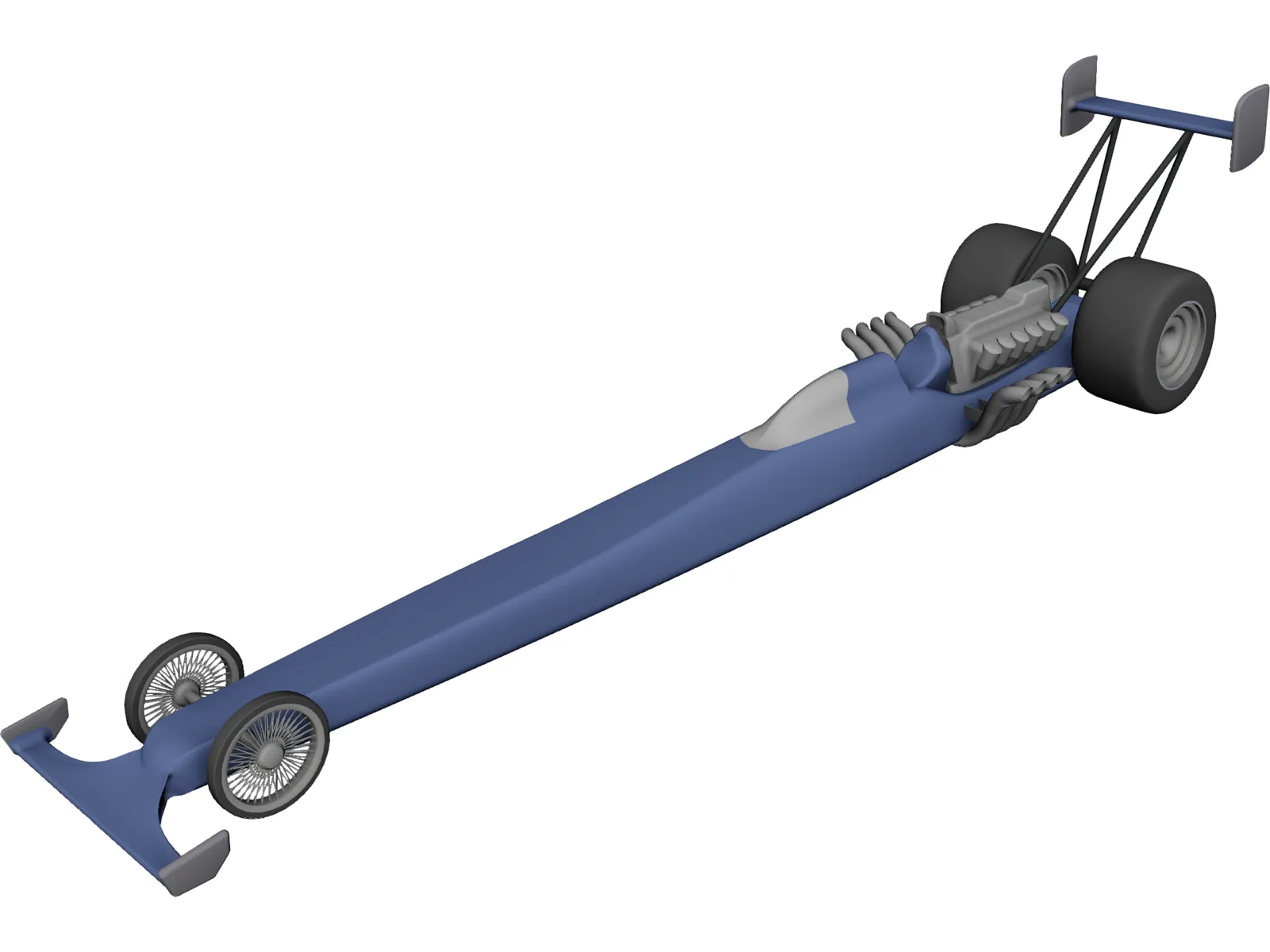 Top Fuel Dragster 3D Model