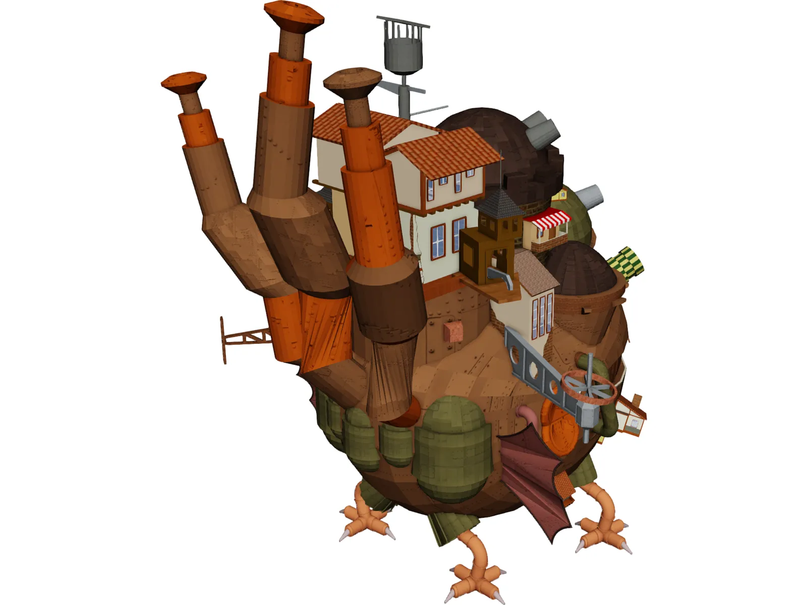 Howl Moving Castle 3D Model