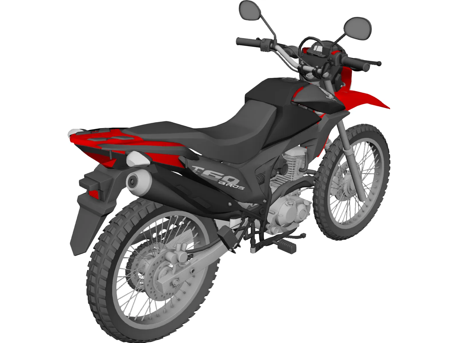 Honda Bros 160 3D Model